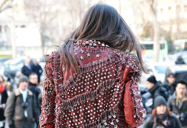 Balmain SS11 Runway Safety Pin Armored Leather Jacket