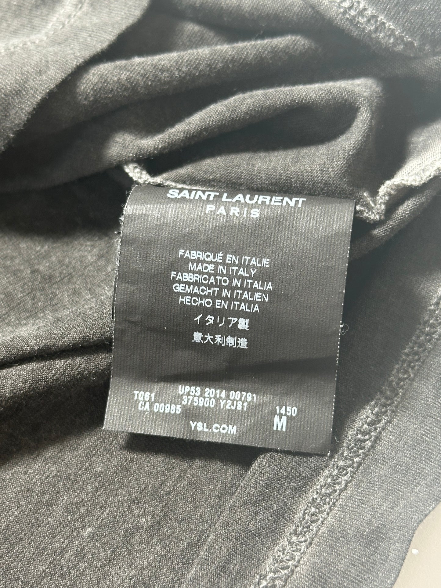 Saint Laurent SS15 Faded Pocket Tee