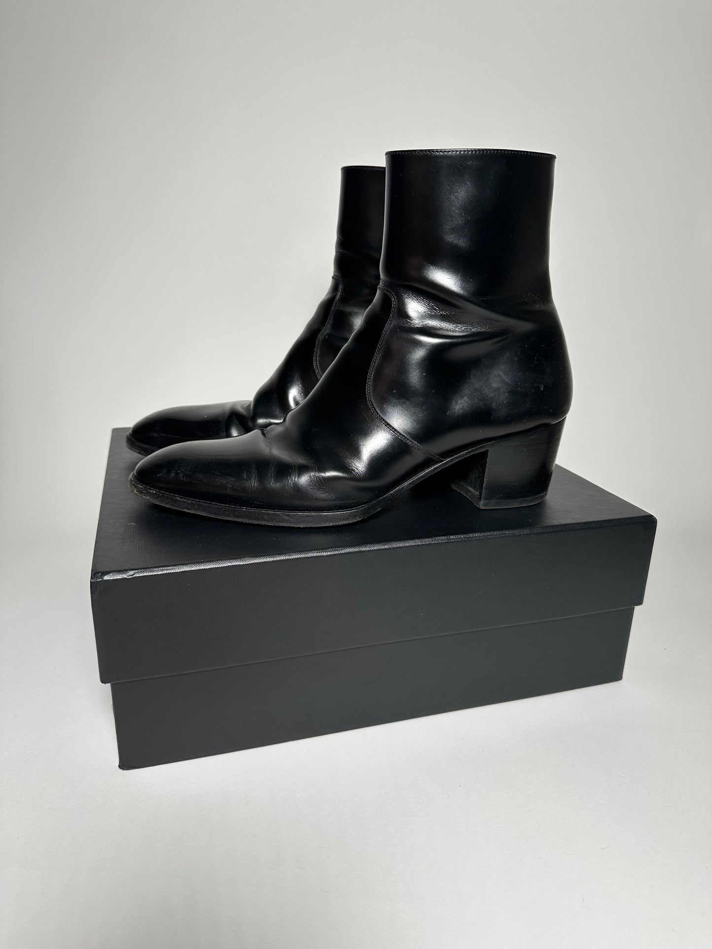 Saint Laurent Paris 60MM Zip Wyatt Boots