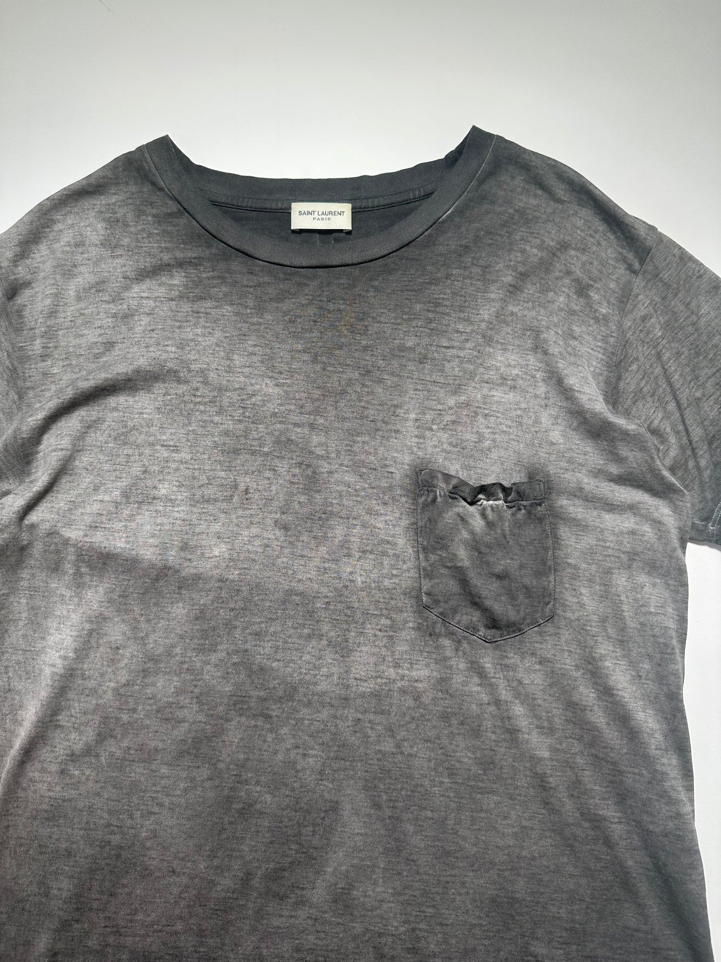 Saint Laurent SS15 Faded Pocket Tee