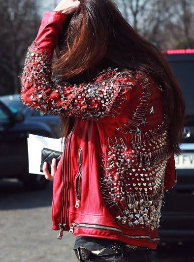 Balmain SS11 Runway Safety Pin Armored Leather Jacket