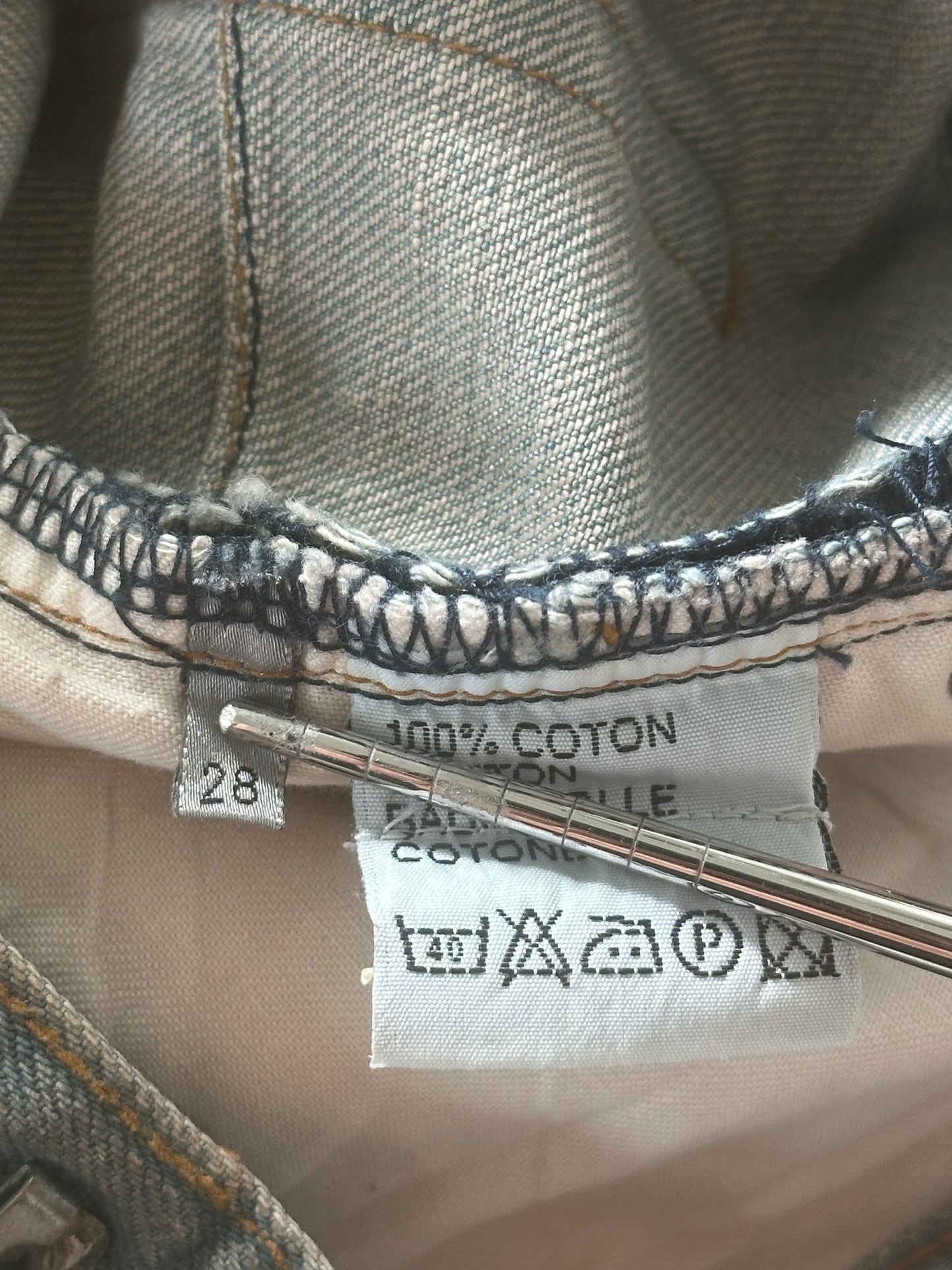 Dior Homme SS04 Dirty Bleu Claire Denim