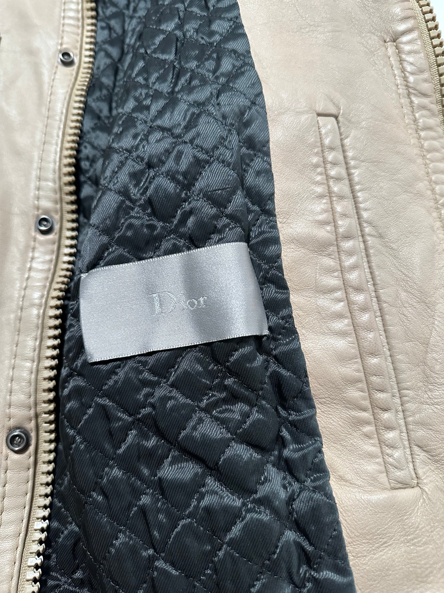Dior Homme AW05 L Zip Leather Jacket