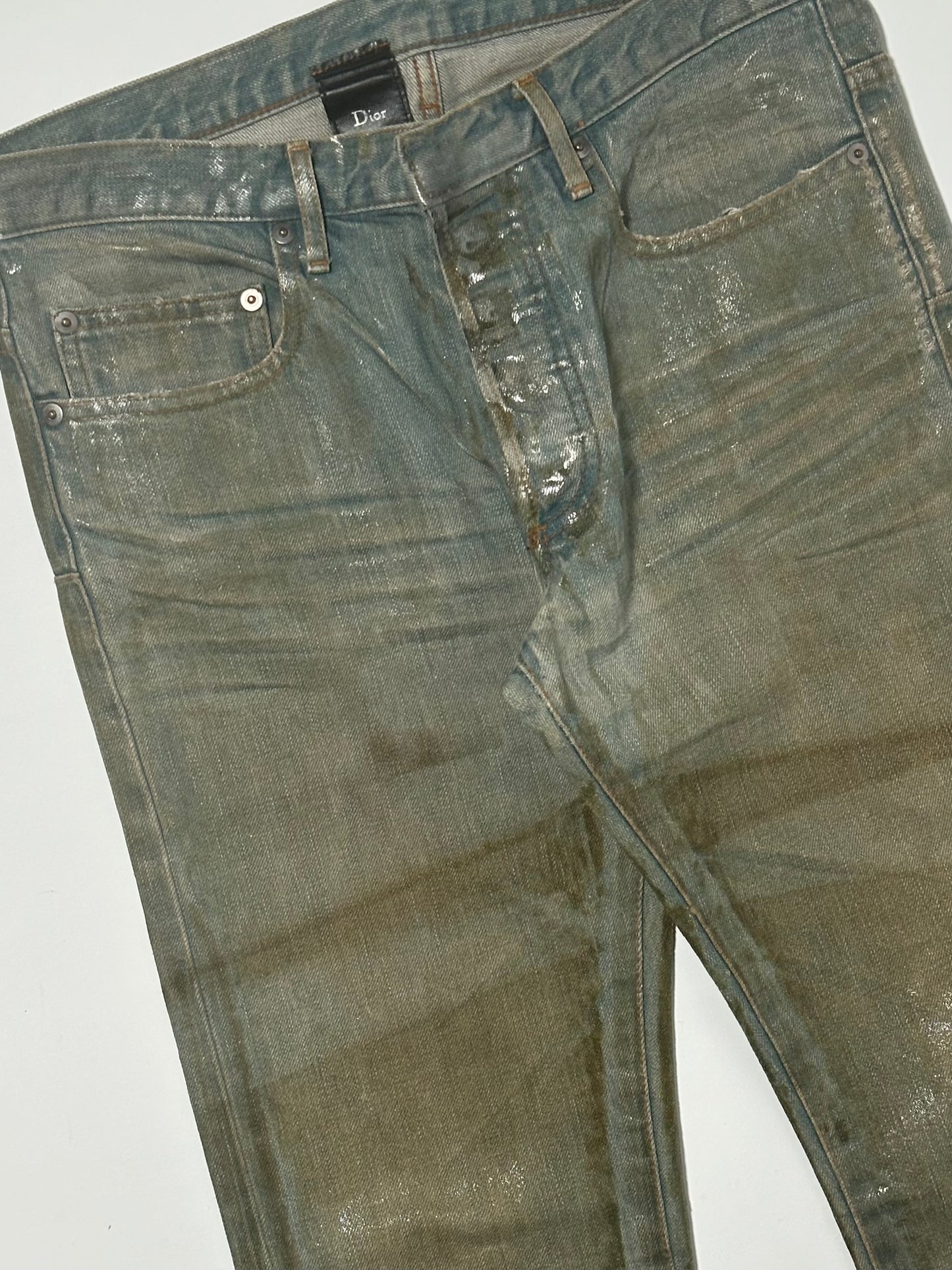 Dior Homme SS04 Dirty Waxed Bleu Claire Denim
