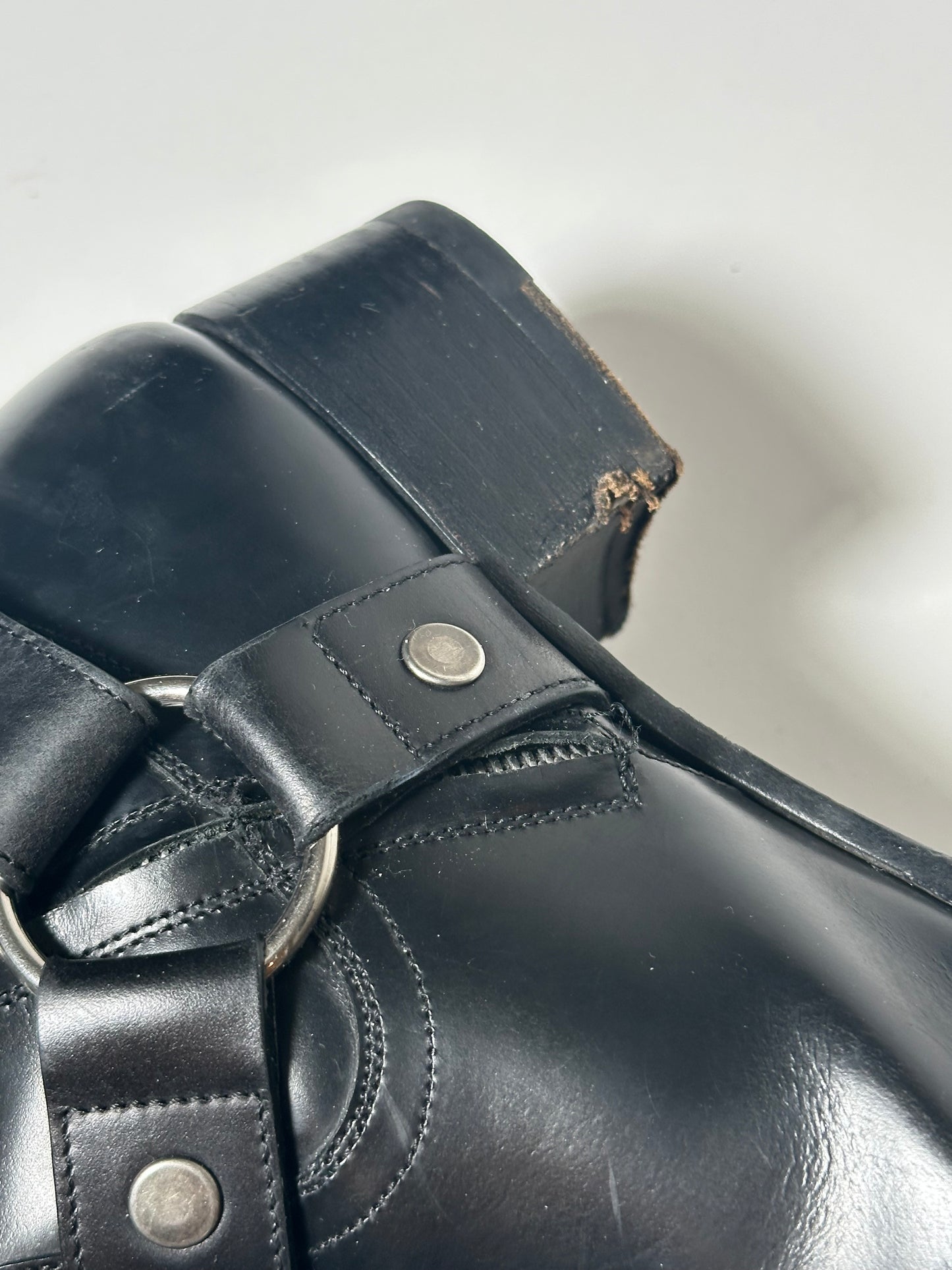 Saint Laurent Paris Harness Wyatt Boots