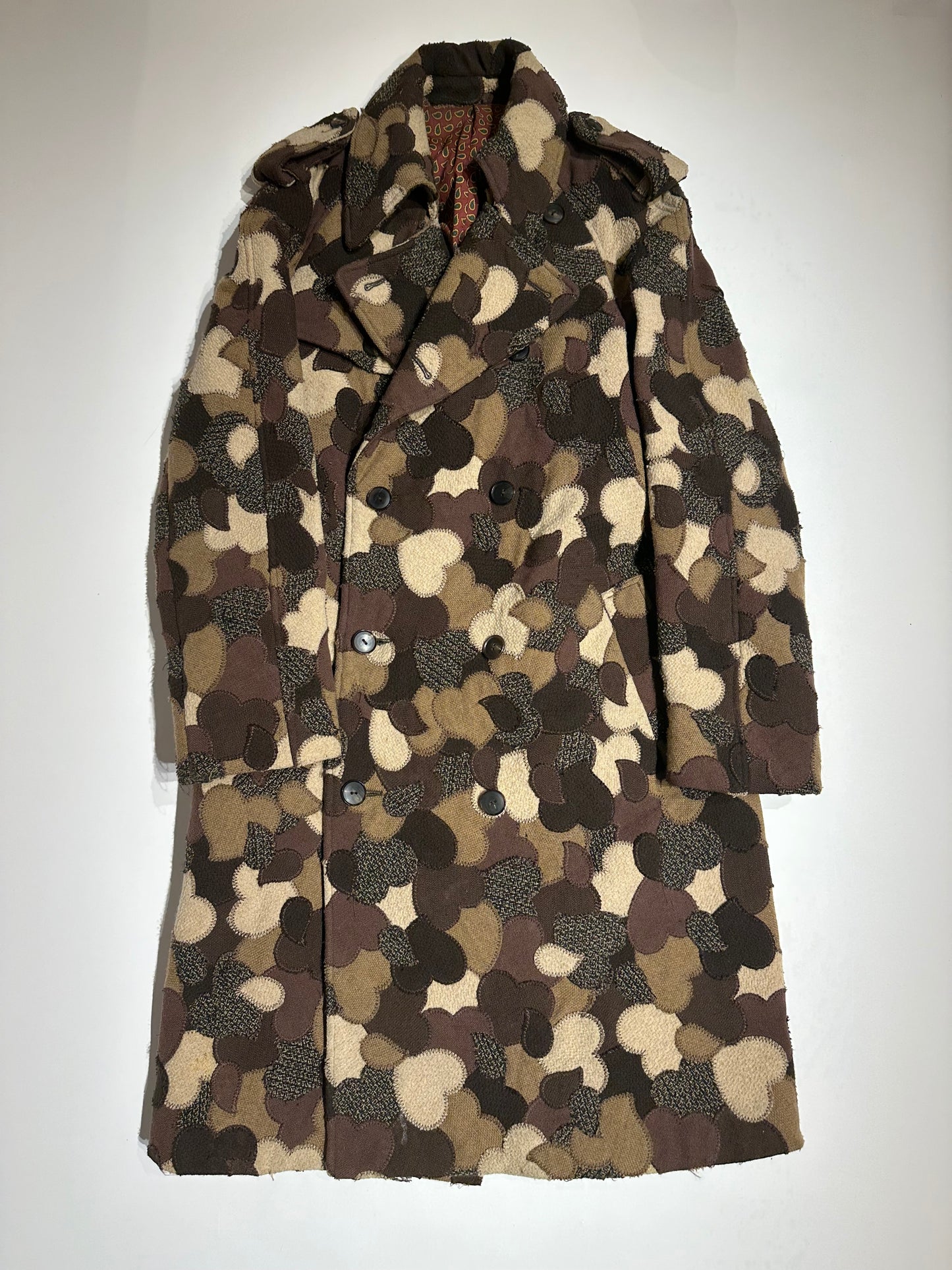 Number (N)ine SSAW03 Heart Patchwork Trenchcoat