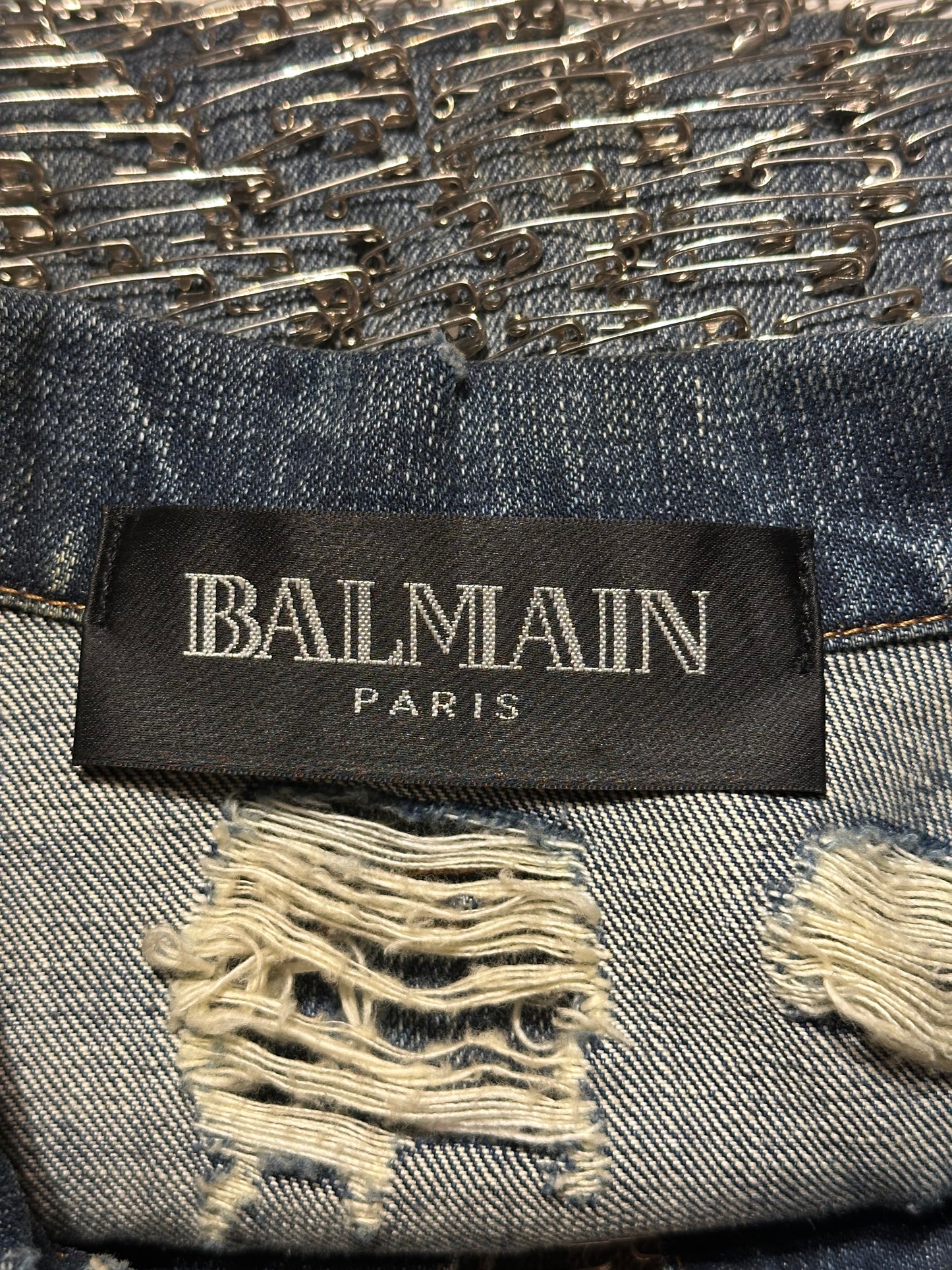 Balmain SS11 Runway Safety Pin Crystal Vest