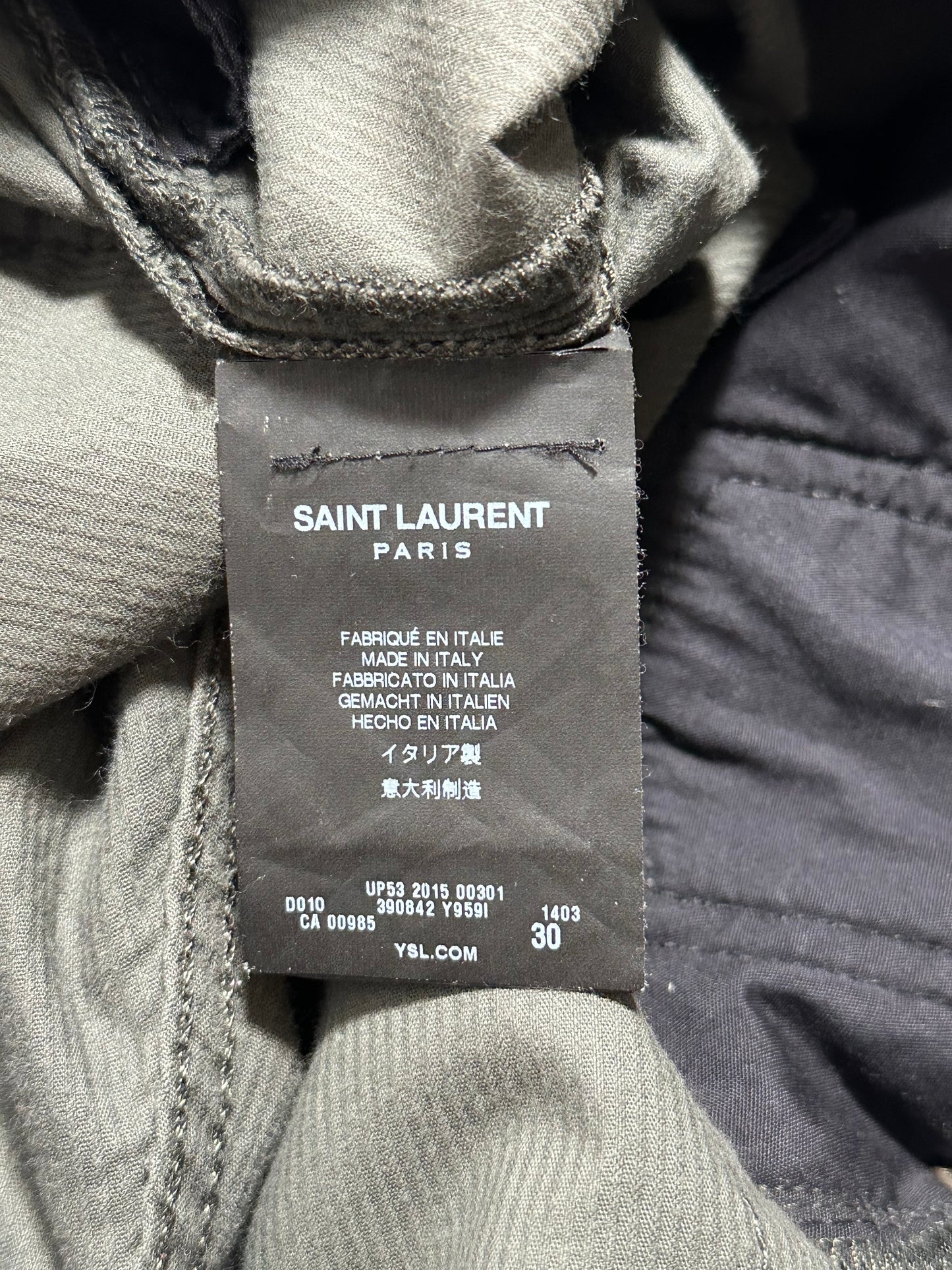 Saint Laurent FW15 D02 Corduroy Pants