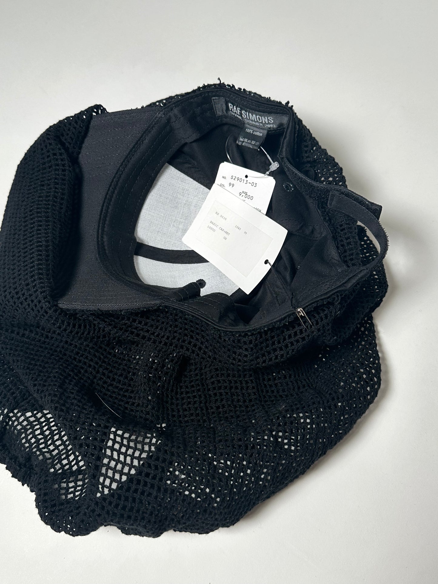 Raf Simons SS03 Runway Mesh Net Hat