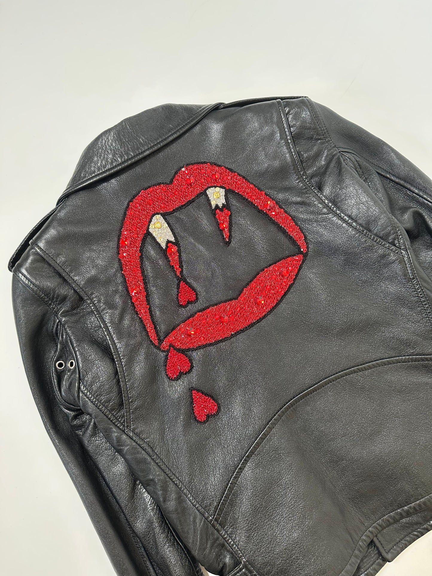 Saint Laurent Paris AW16 Blood Luster Leather Jacket