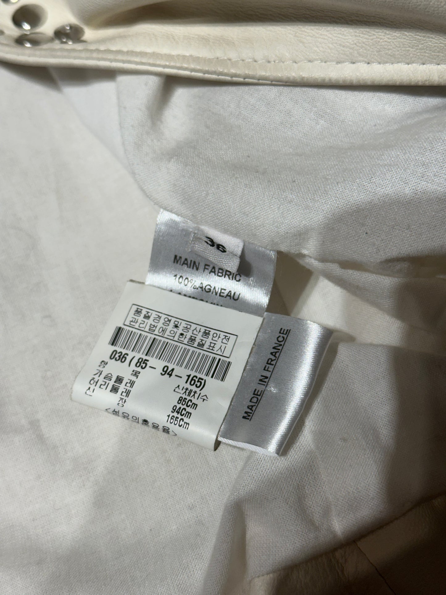 Balmain SS11 Safety Pin Flag Leather Jacket