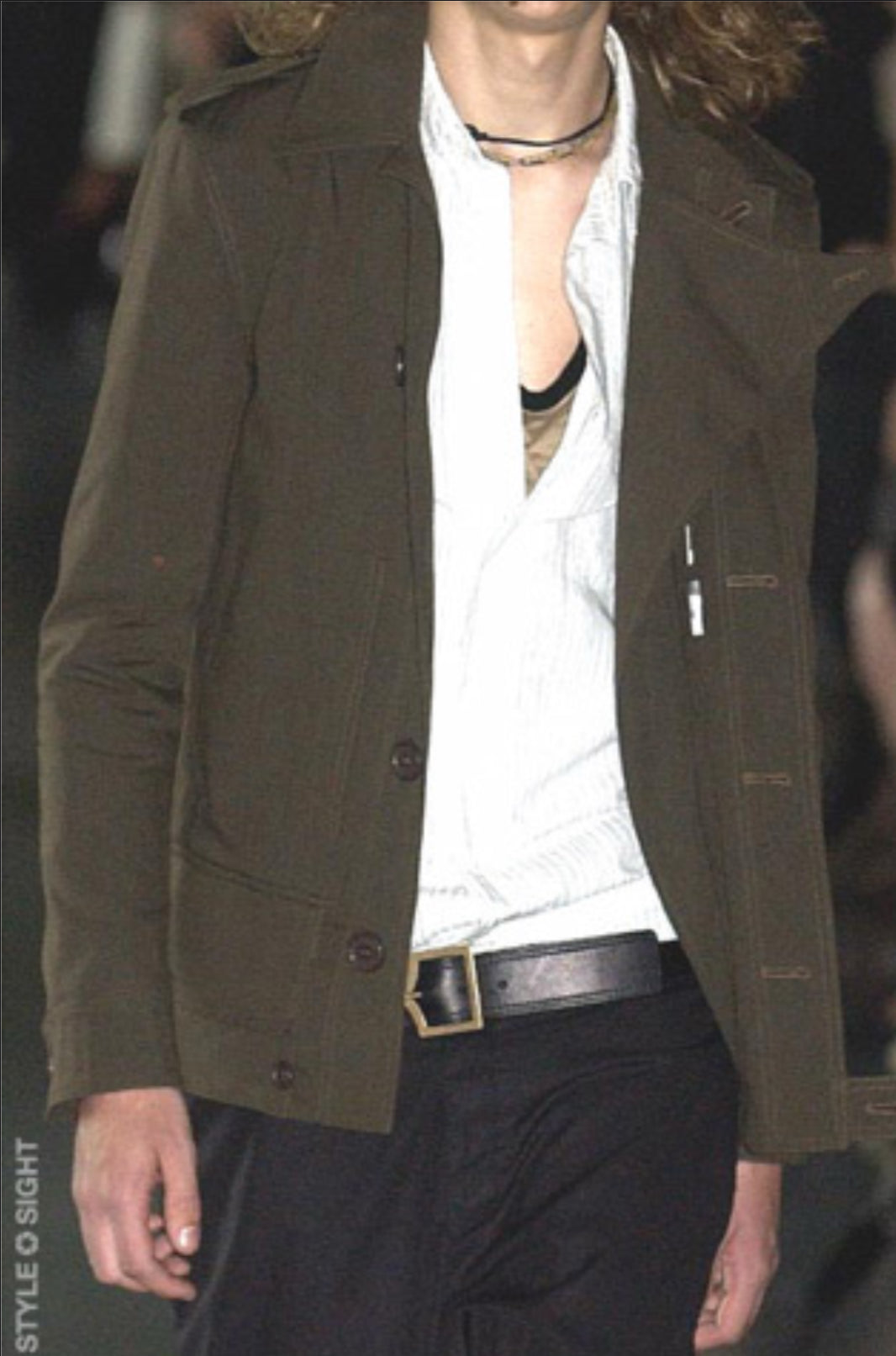 Dior Homme SS05 Gold D Point Belt