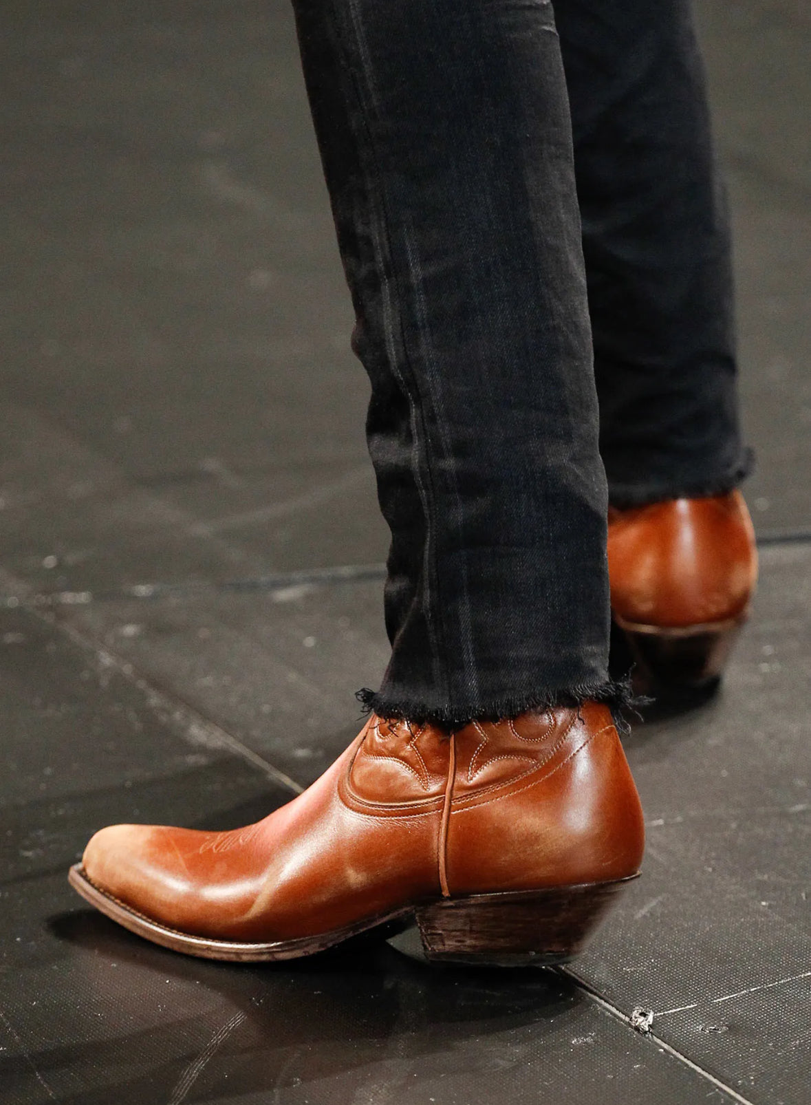 Saint Laurent Paris SS15 Psych Rock Runway Western Boots