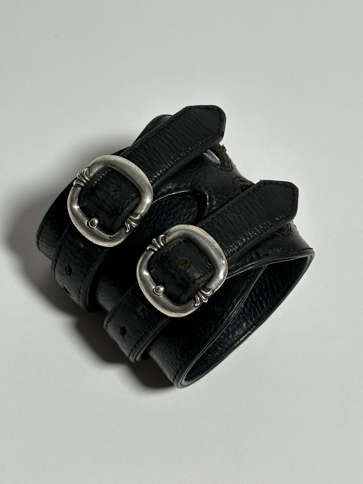 Chrome Hearts Leather Double Gunslinger Bangle