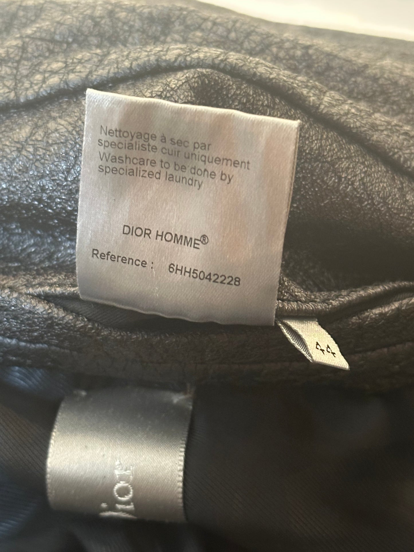 Dior Homme AW06 Blistered 4 Pocket Leather Jacket