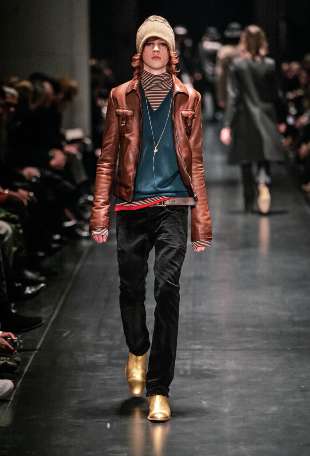 Dior Homme AW05 Runway Velvet Flare Pants