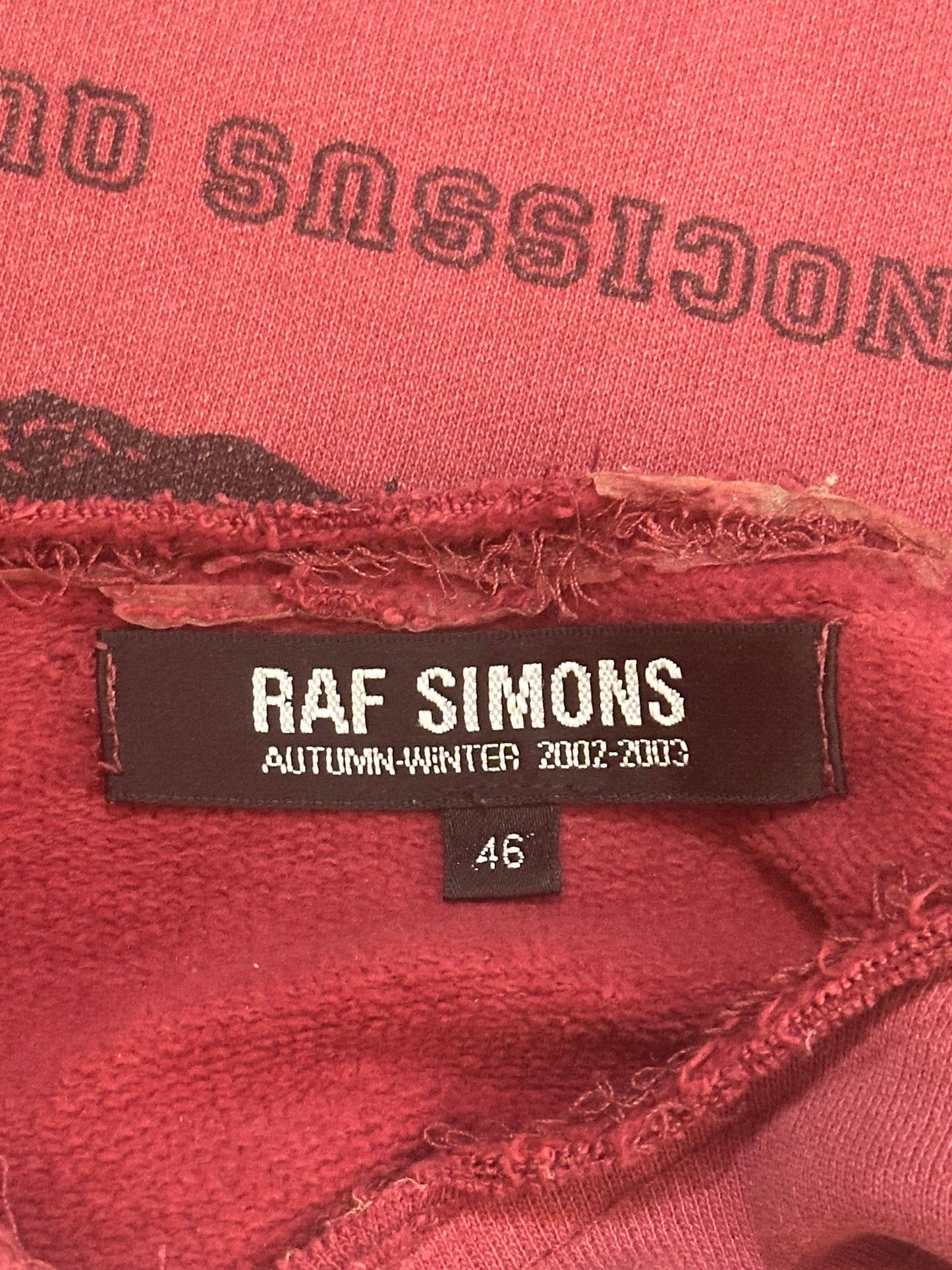 Raf Simons AW02 Virginia Creeper Sweatshirt