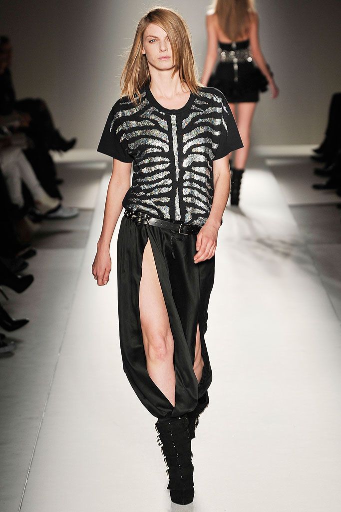 Balmain AW09 Runway Crystal Zebra Shirt