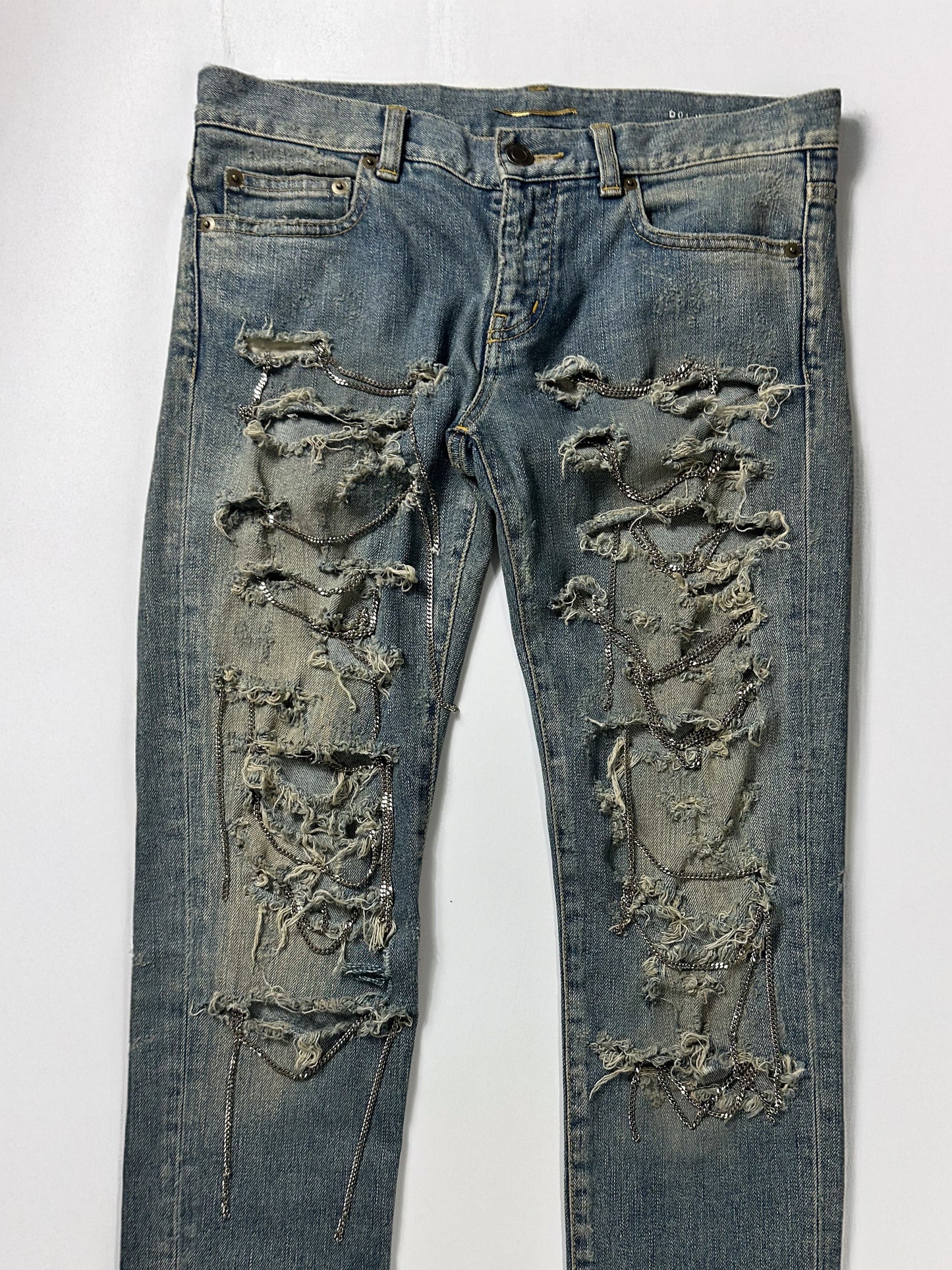 Saint Laurent Paris FW13 Chain Denim