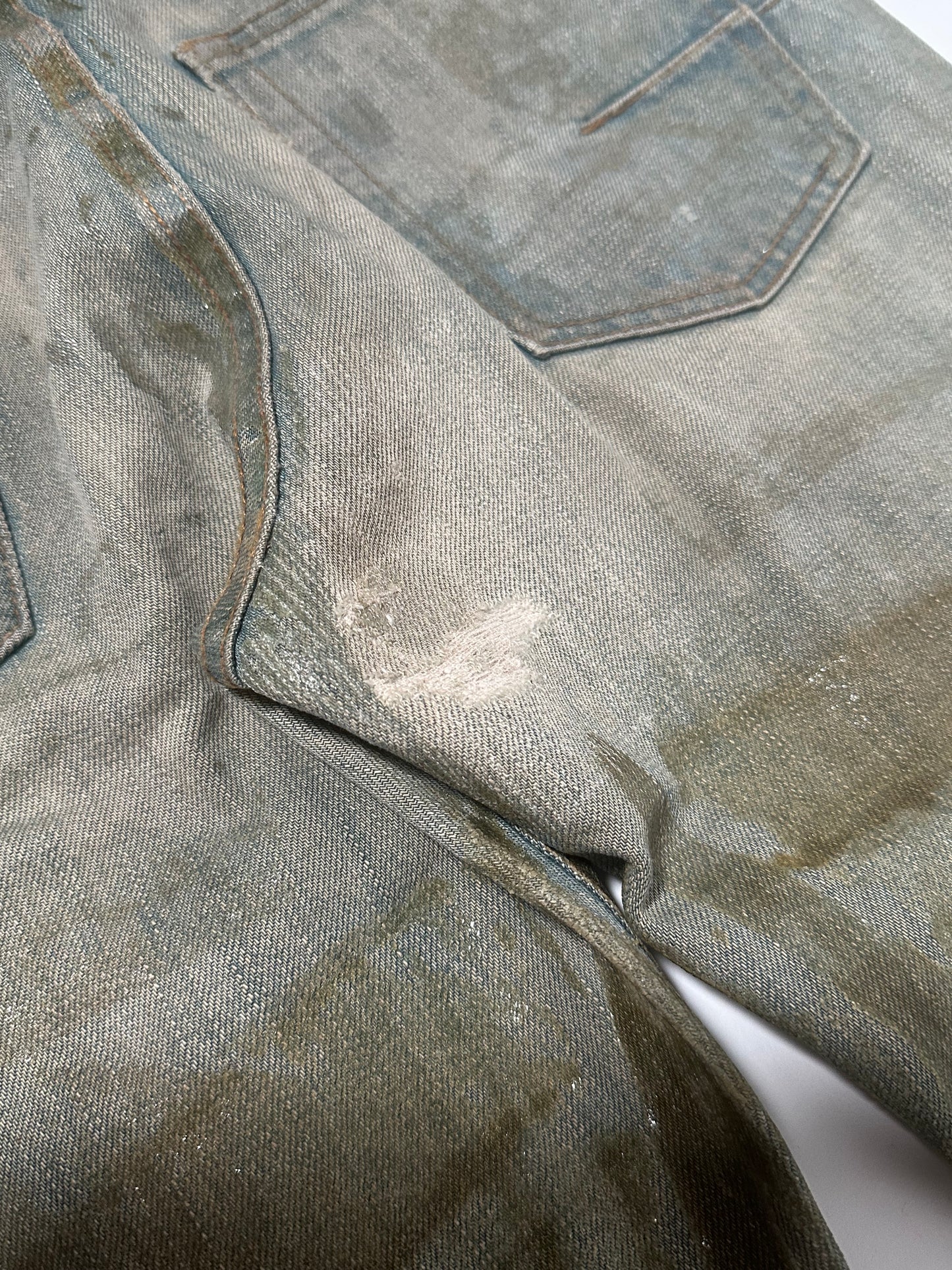 Dior Homme SS04 Dirty Waxed Bleu Claire Denim