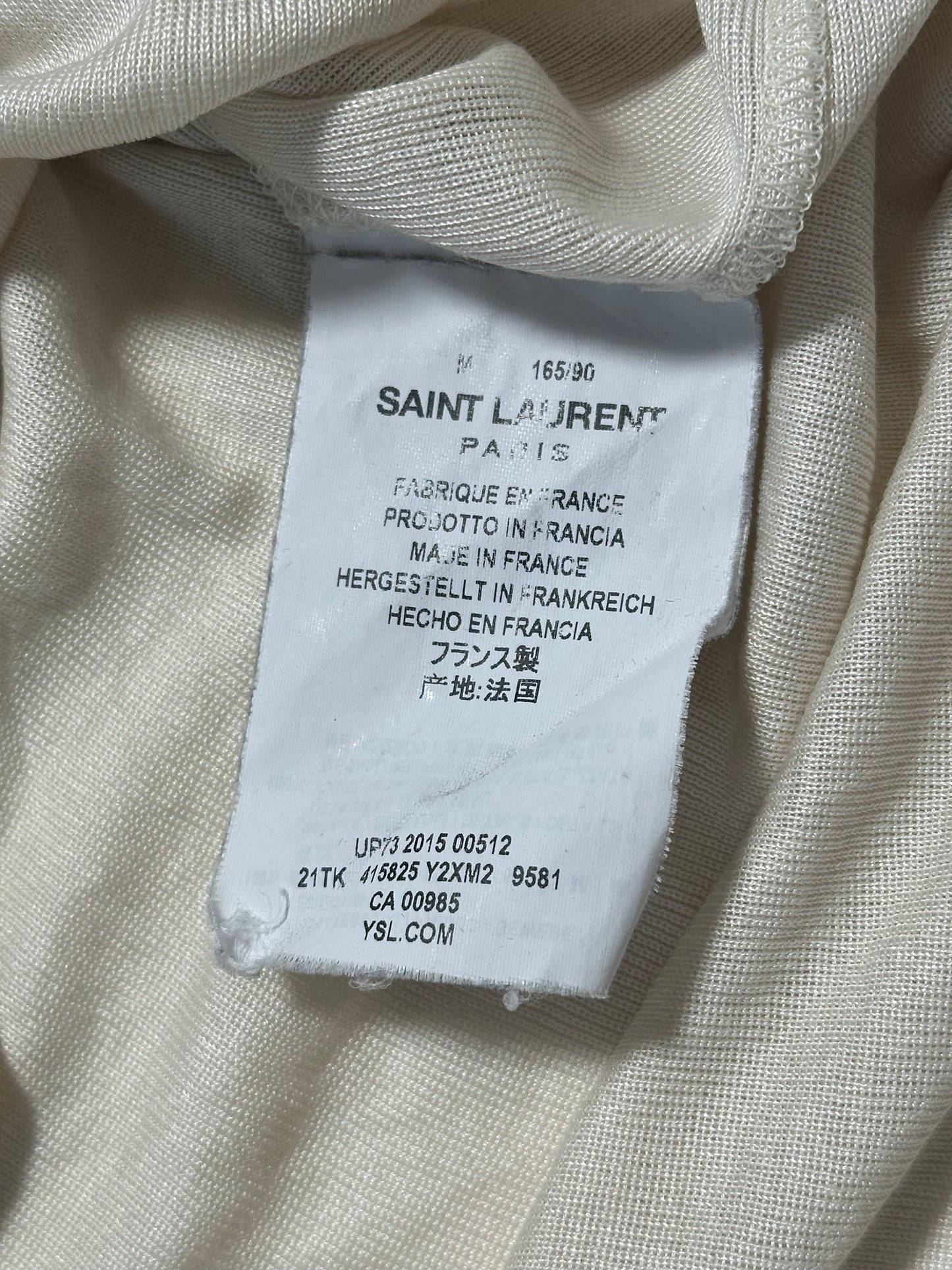 Saint Laurent Paris SS16 Star Embroidery Shirt