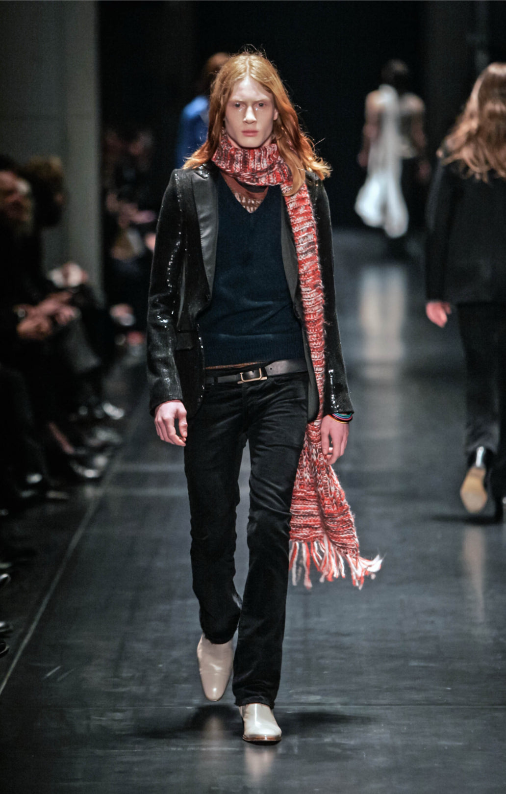 Dior Homme AW05 Runway Velvet Flare Pants