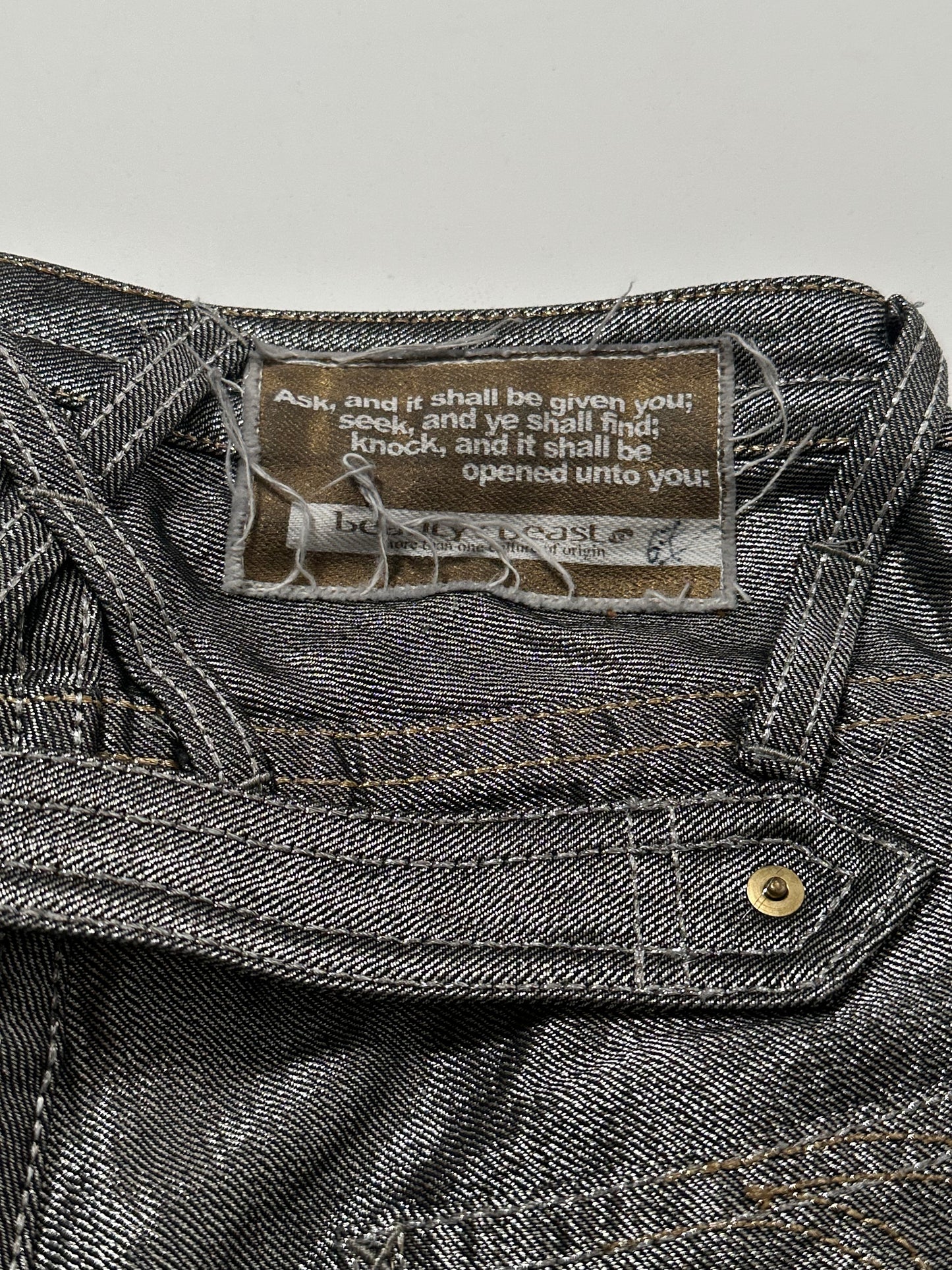 Beauty:Beast 90s Sample Silver Denim