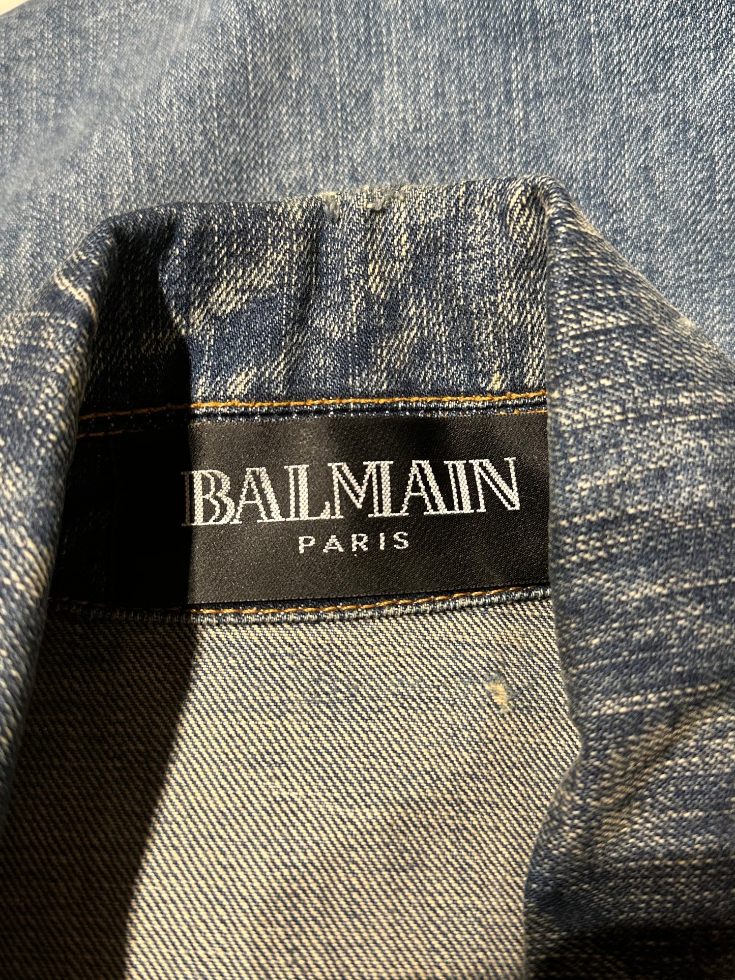 Balmain SS11 Safety Pin Denim Jacket