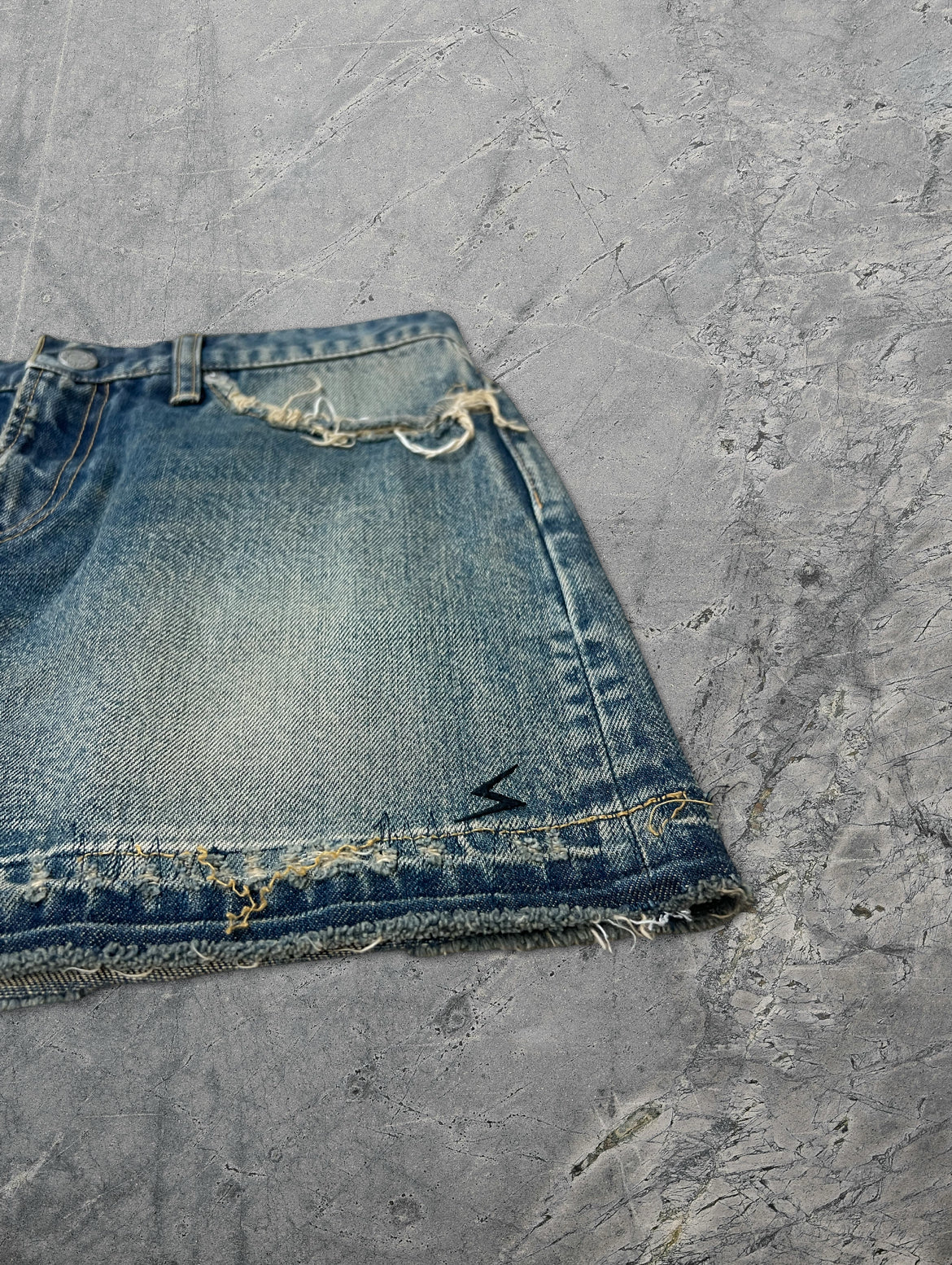 Undercover AW09 Apple Patch Denim Skirt