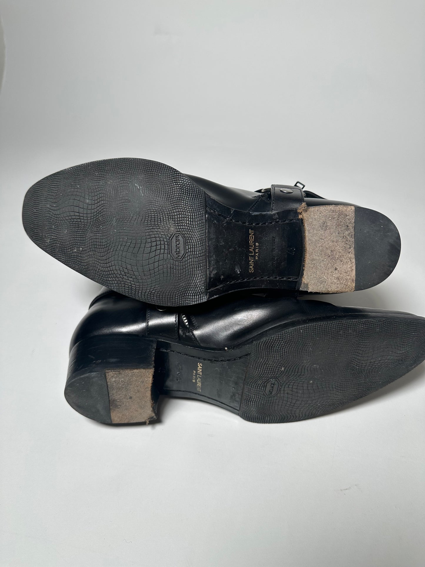 Saint Laurent Paris Harness Wyatt Boots