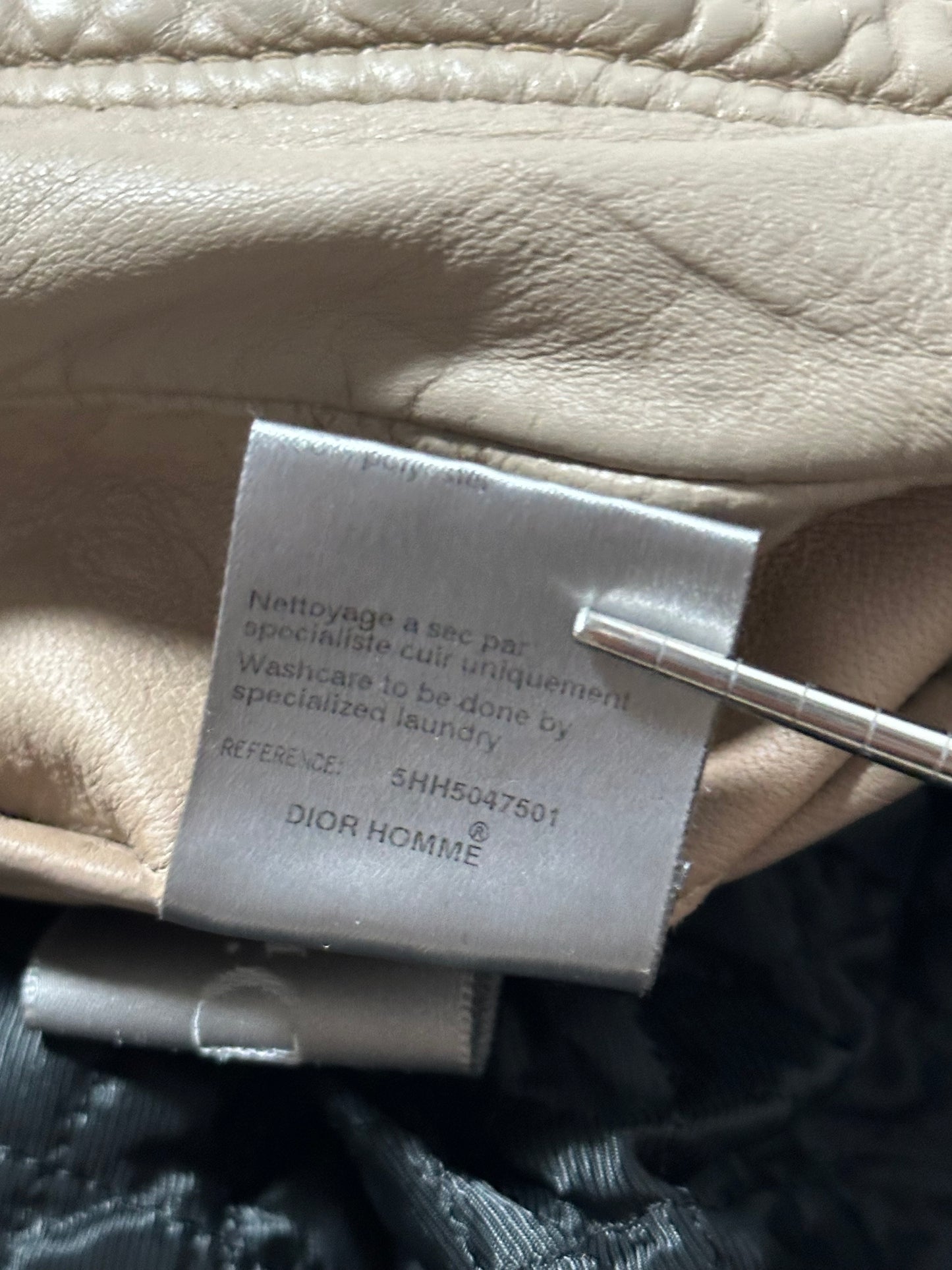 Dior Homme AW05 L Zip Leather Jacket
