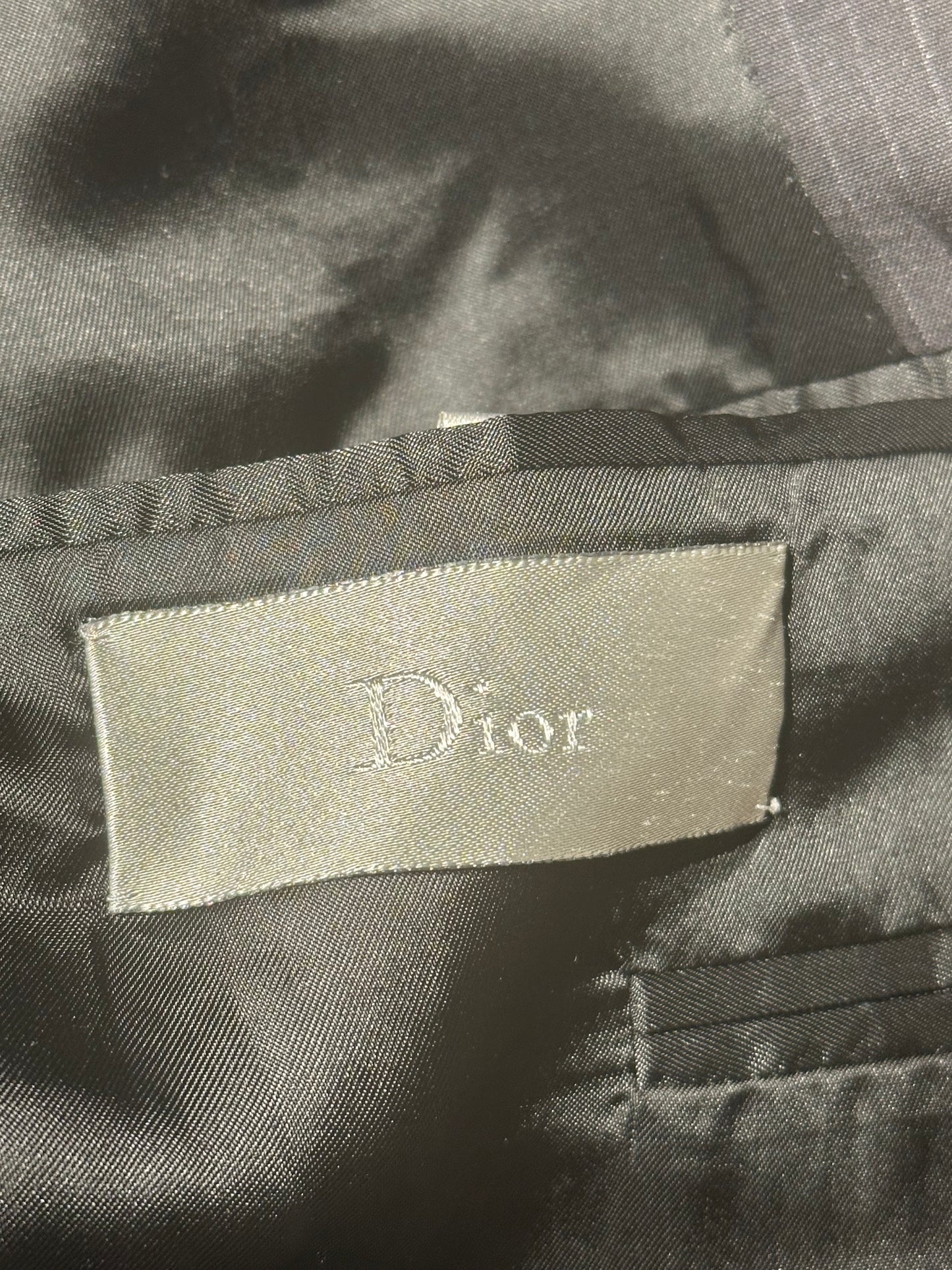 Dior Homme SS05 Silk Double Breasted Pin Stripe Blazer