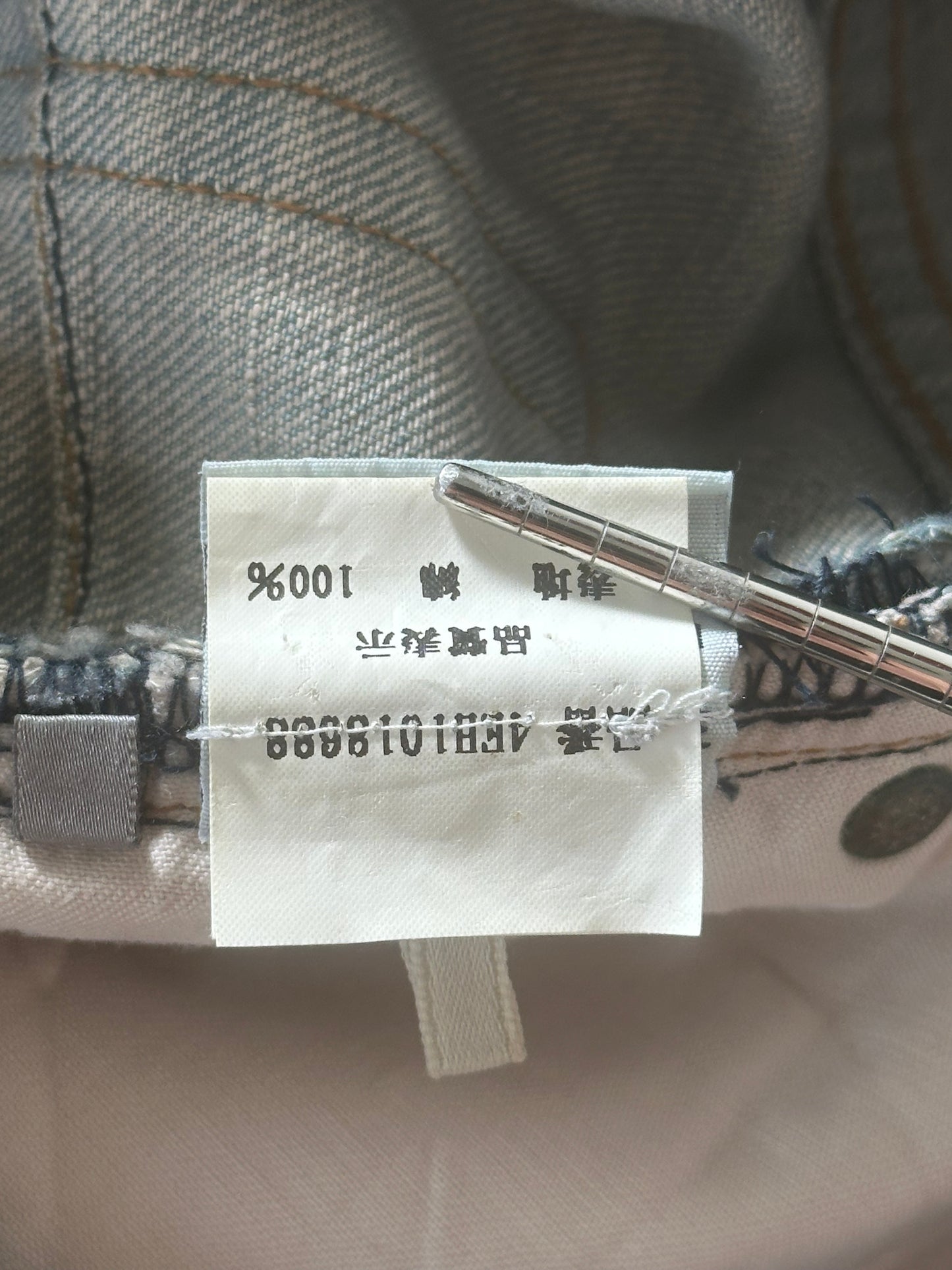 Dior Homme SS04 Dirty Bleu Claire Denim