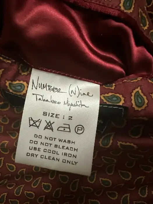 Number (N)ine SSAW03 Heart Patchwork Trenchcoat