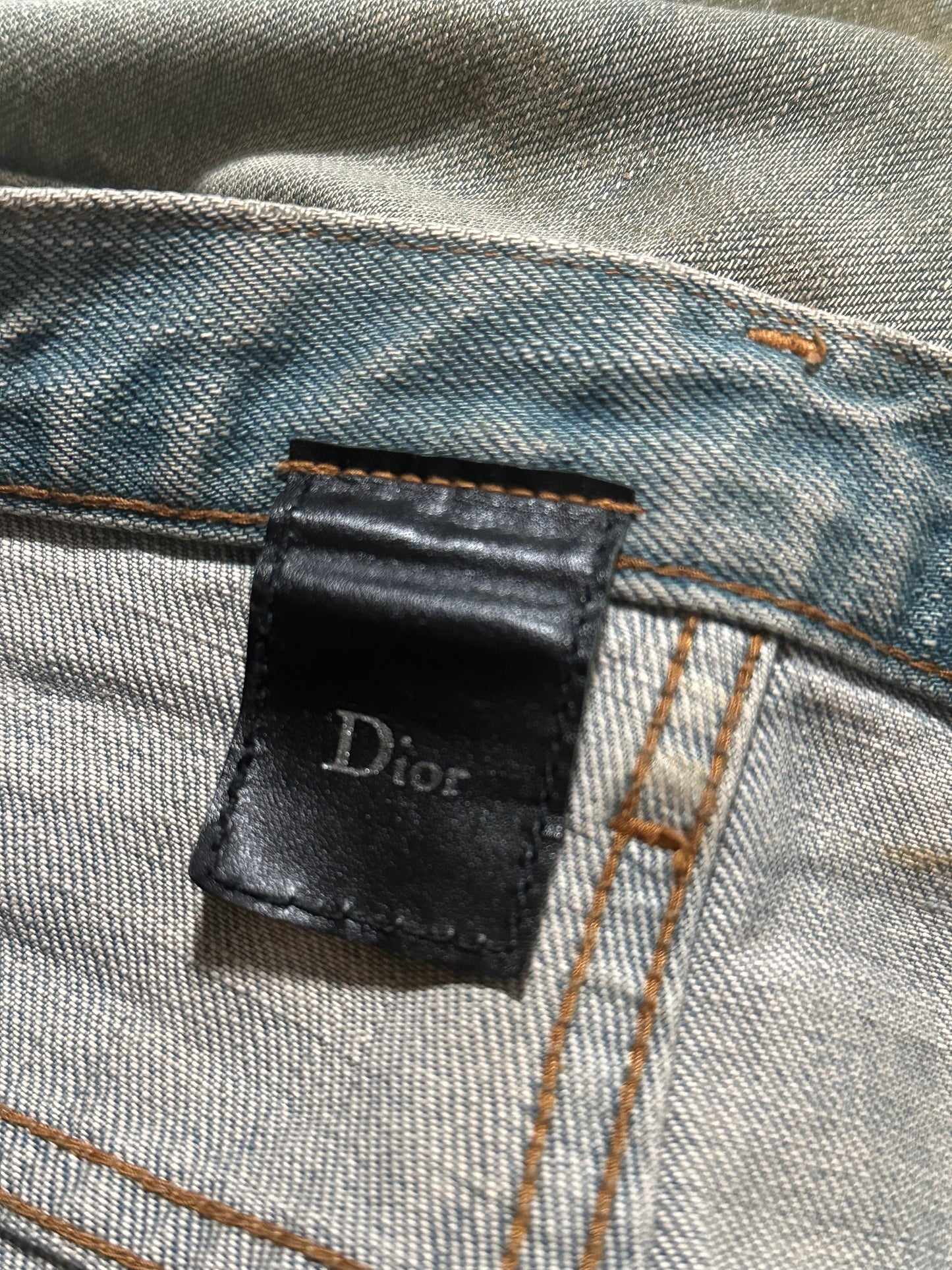 Dior Homme SS04 Dirty Waxed Bleu Claire Denim