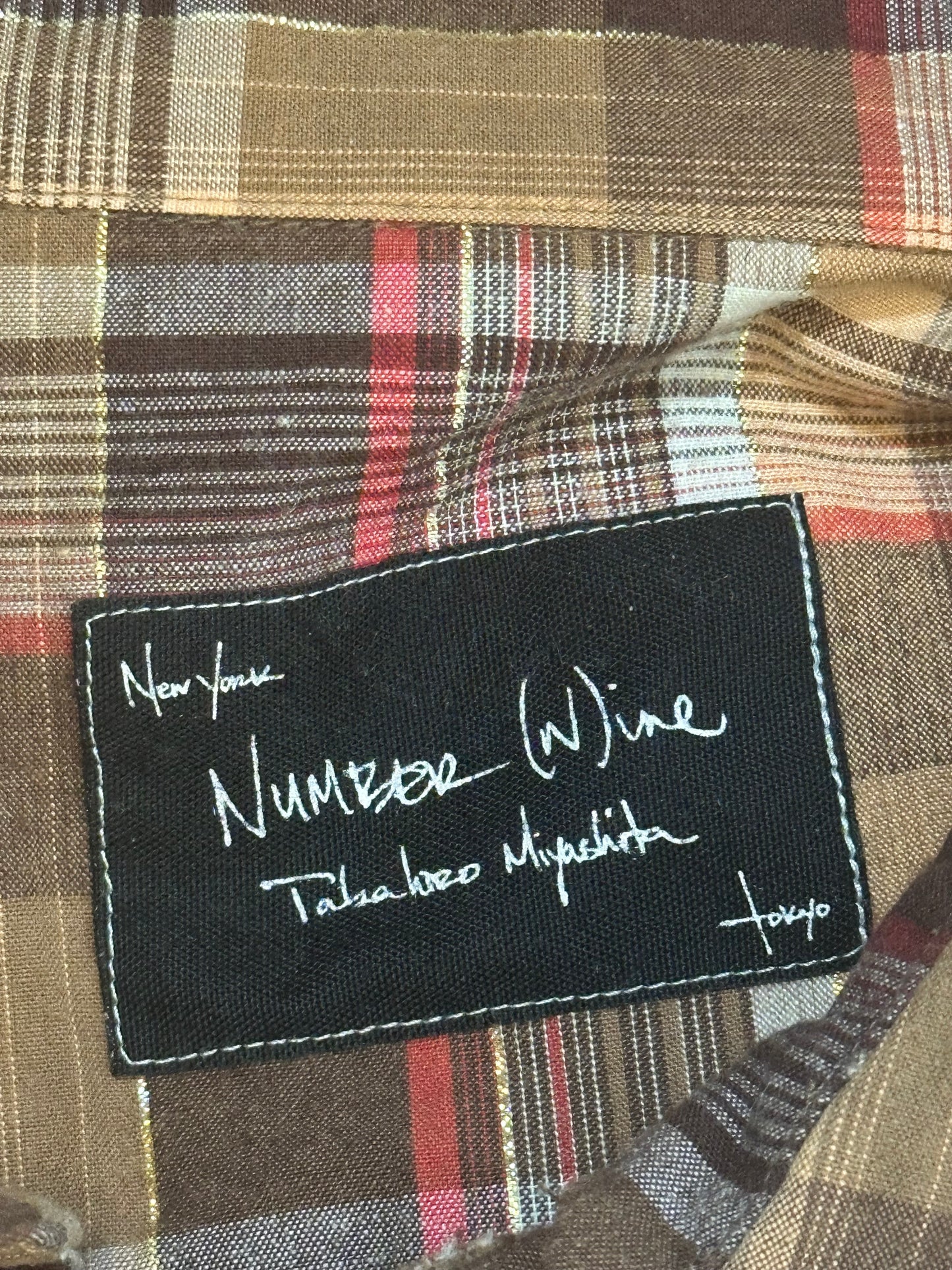 Number (N)ine FW05 THS Glitter Flannel