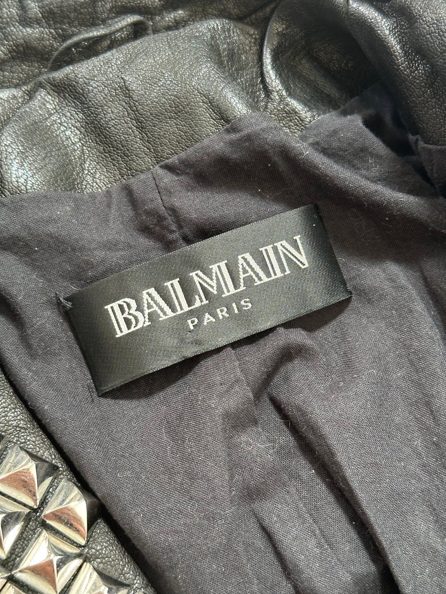 Balmain SS11 Runway Red Sleeve Leather Jacket