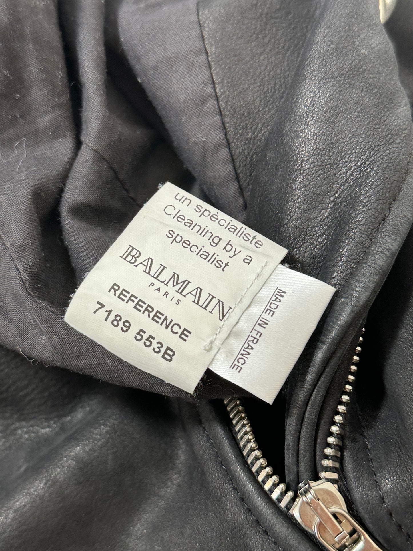 Balmain SS11 Studded Crystal Biker Jacket