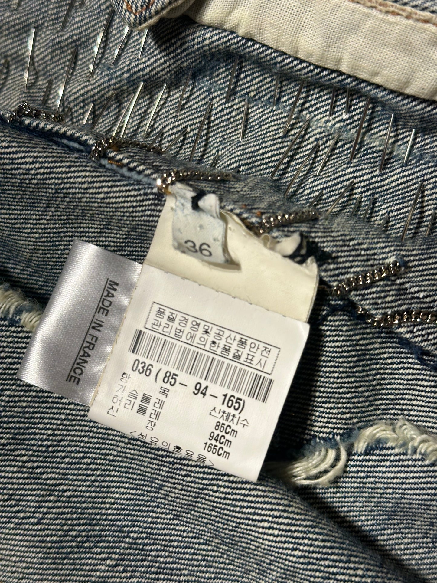 Balmain SS11 Runway Safety Pin Crystal Vest