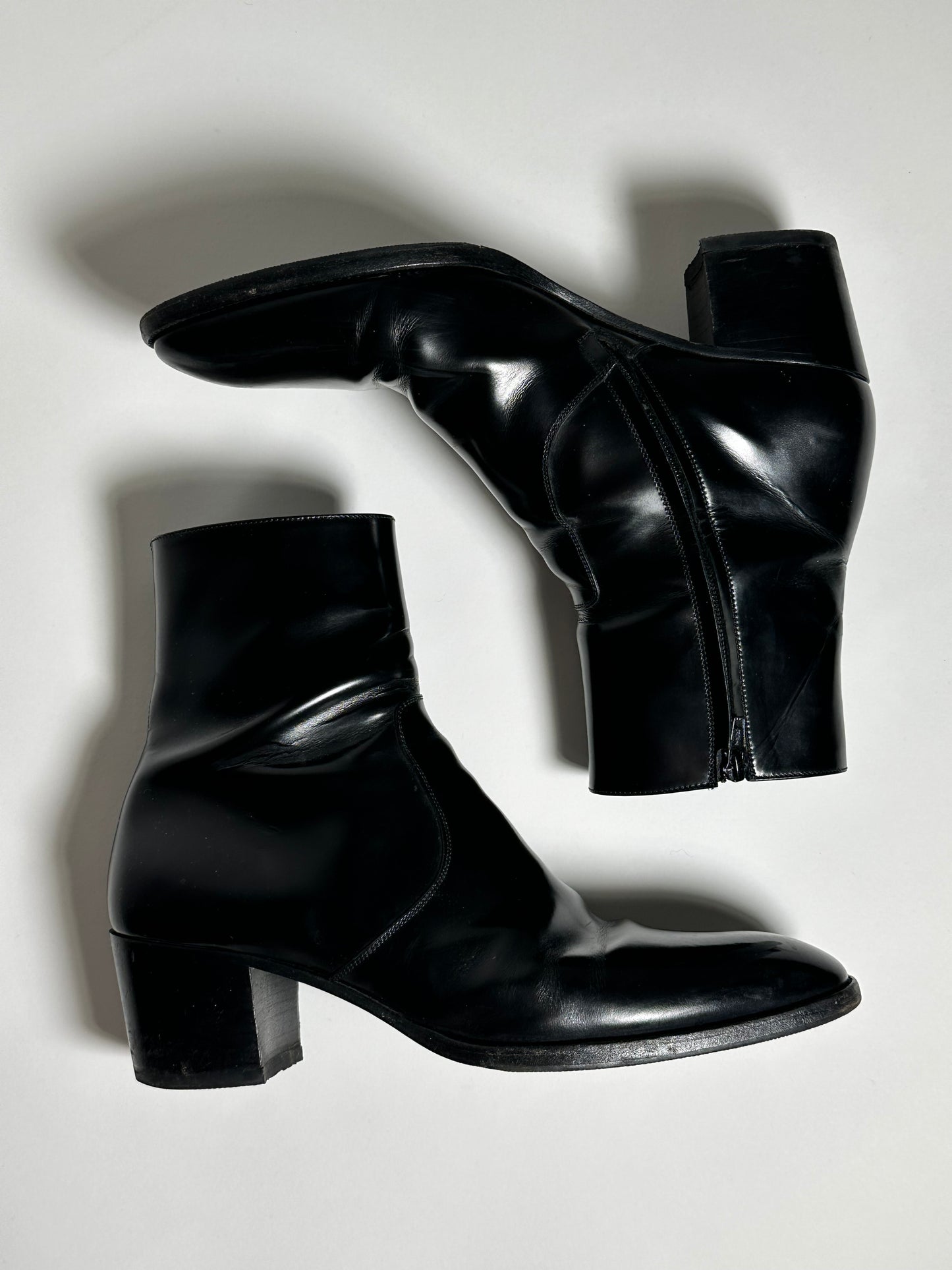 Saint Laurent Paris 60MM Zip Wyatt Boots