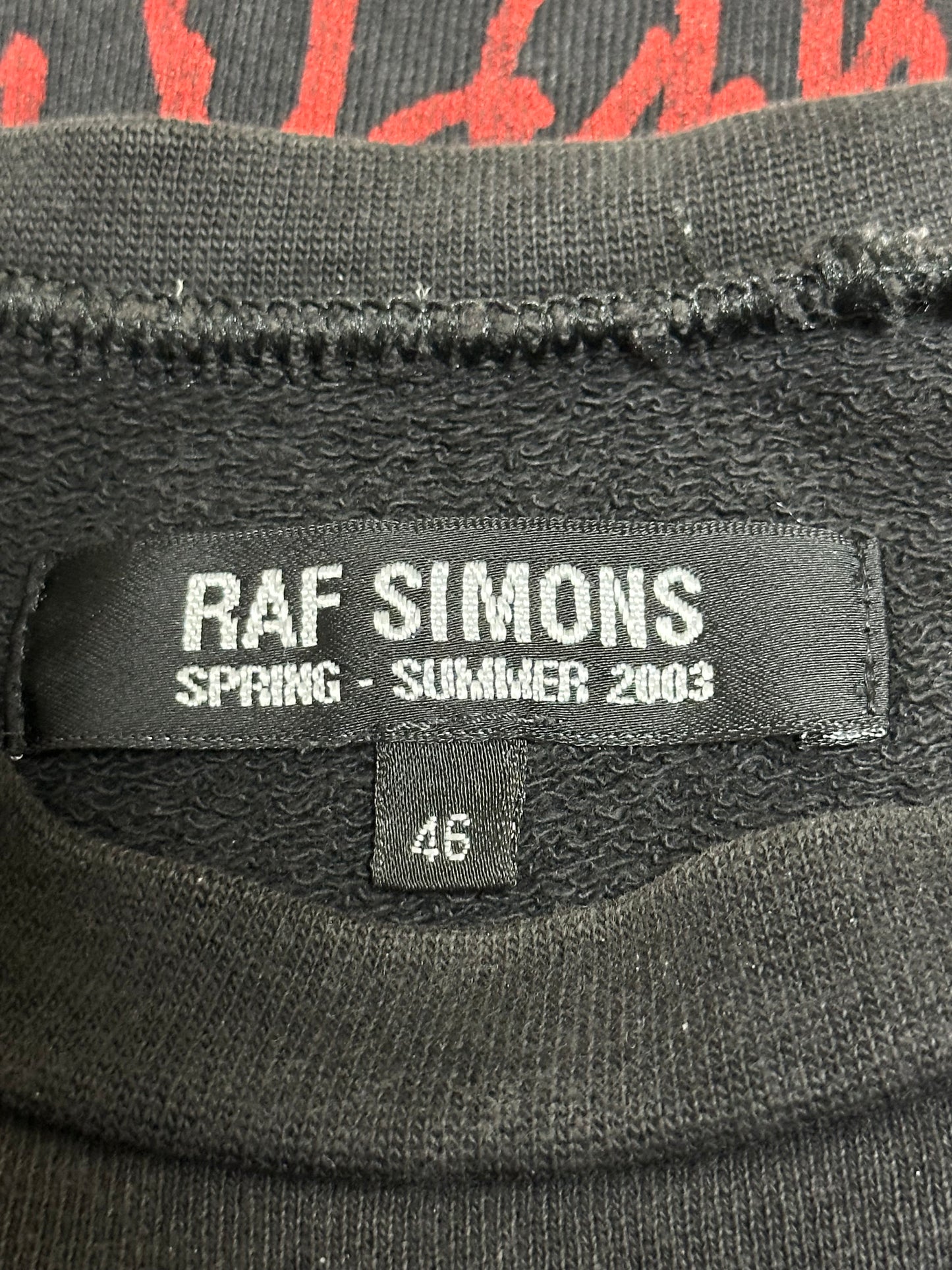 Raf Simons SS03 Consumed Commodity Sweater