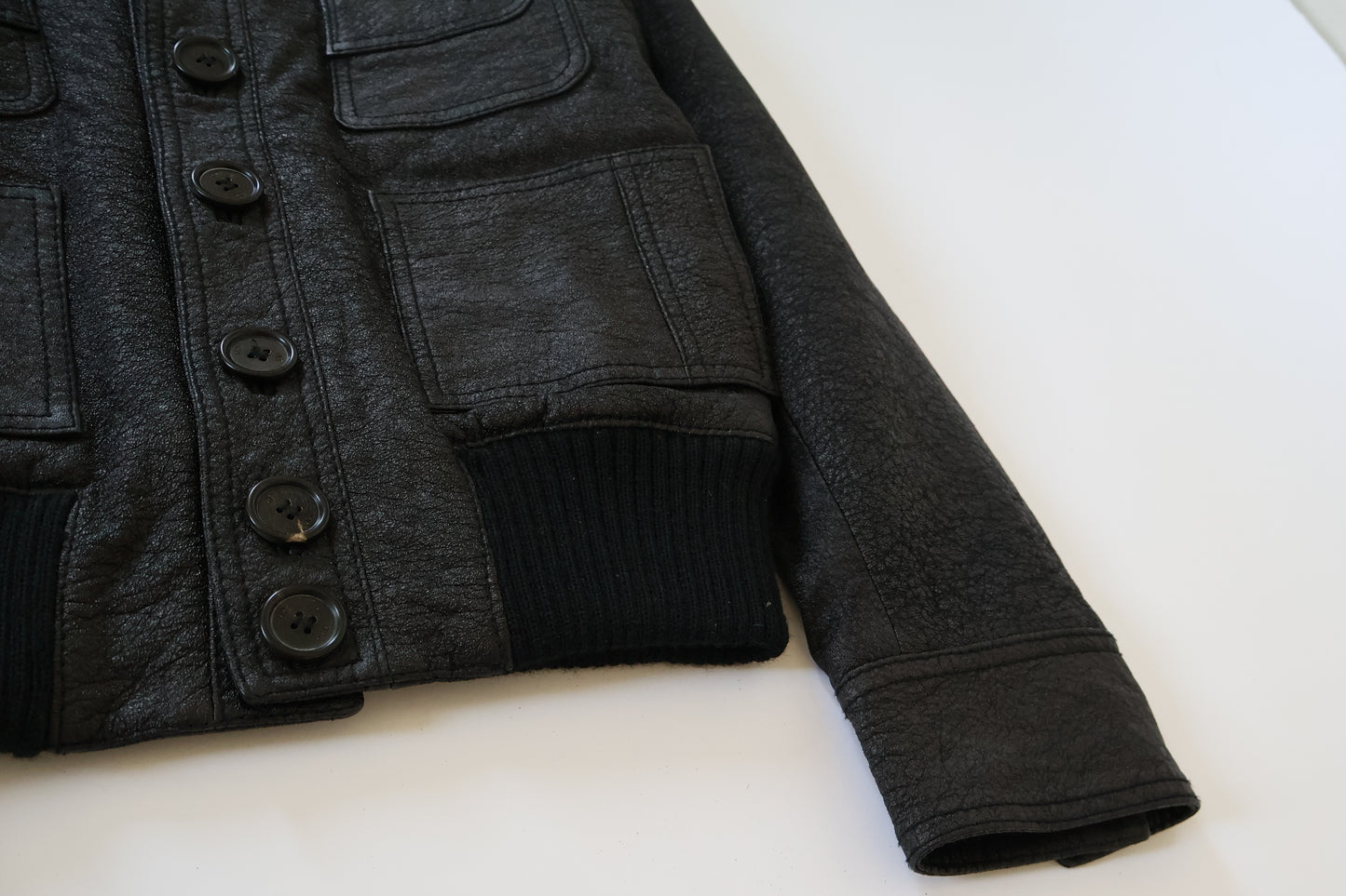 Dior Homme AW06 Blistered 4 Pocket Leather Jacket