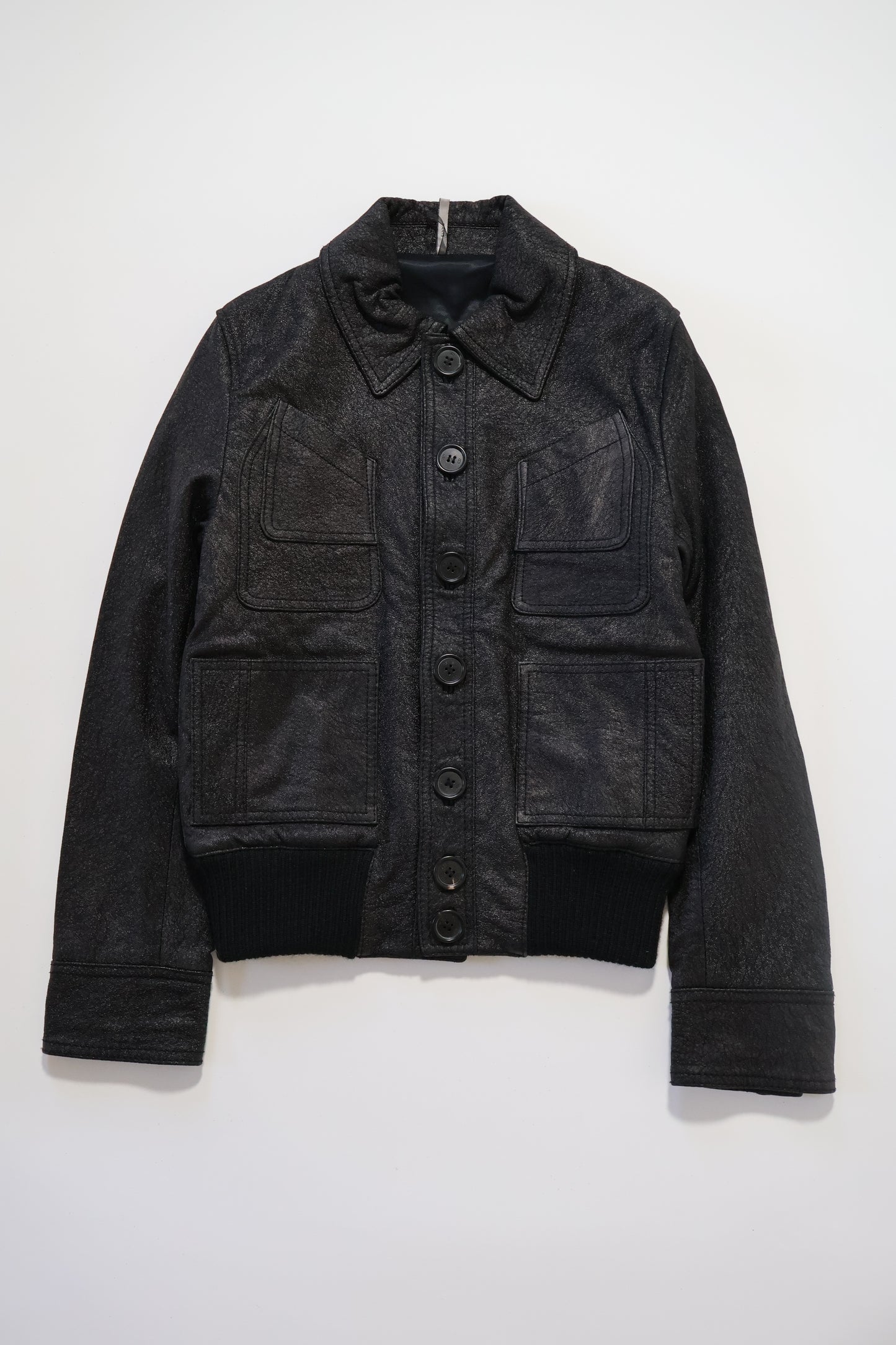 Dior Homme AW06 Blistered 4 Pocket Leather Jacket