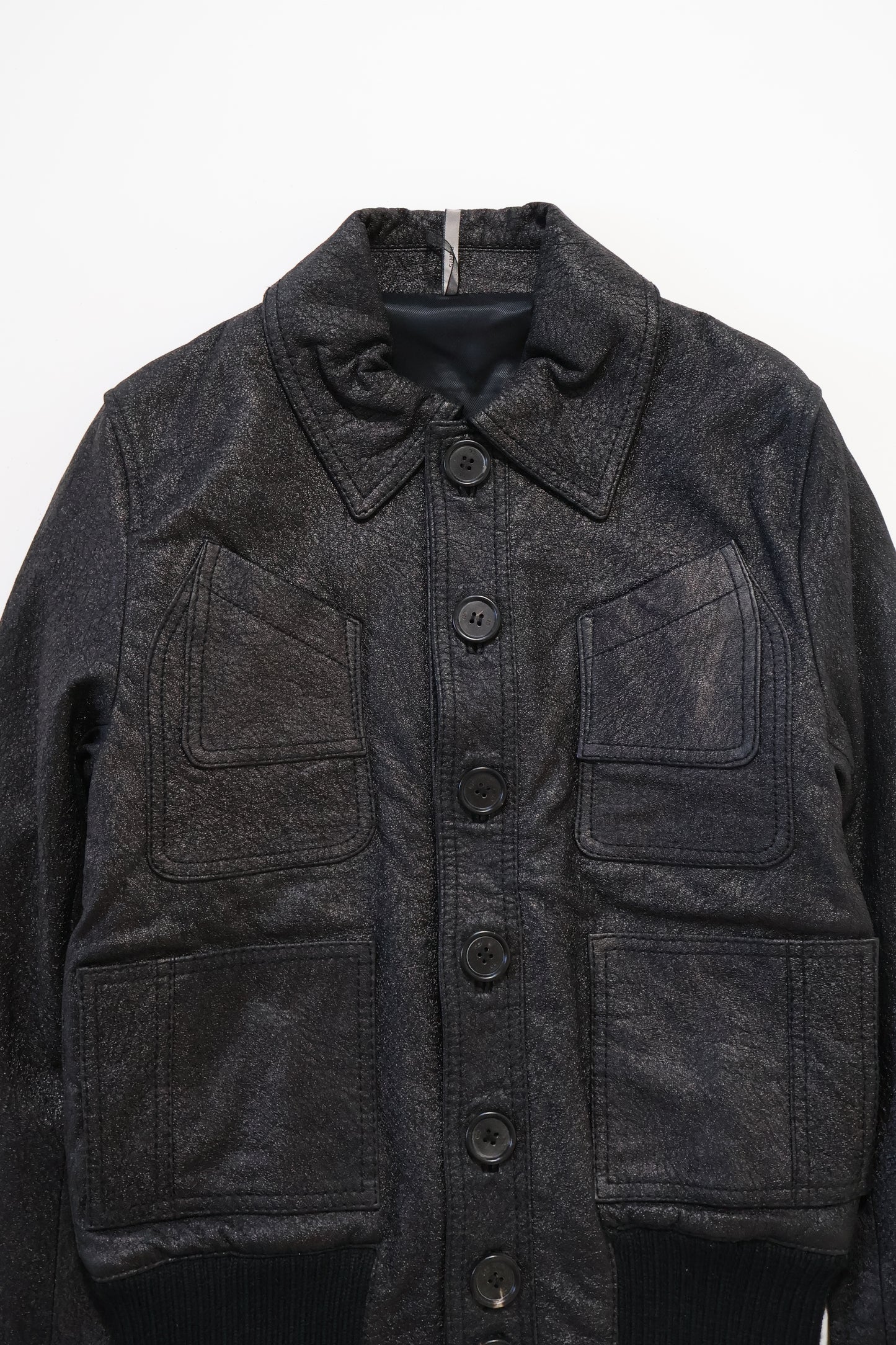 Dior Homme AW06 Blistered 4 Pocket Leather Jacket
