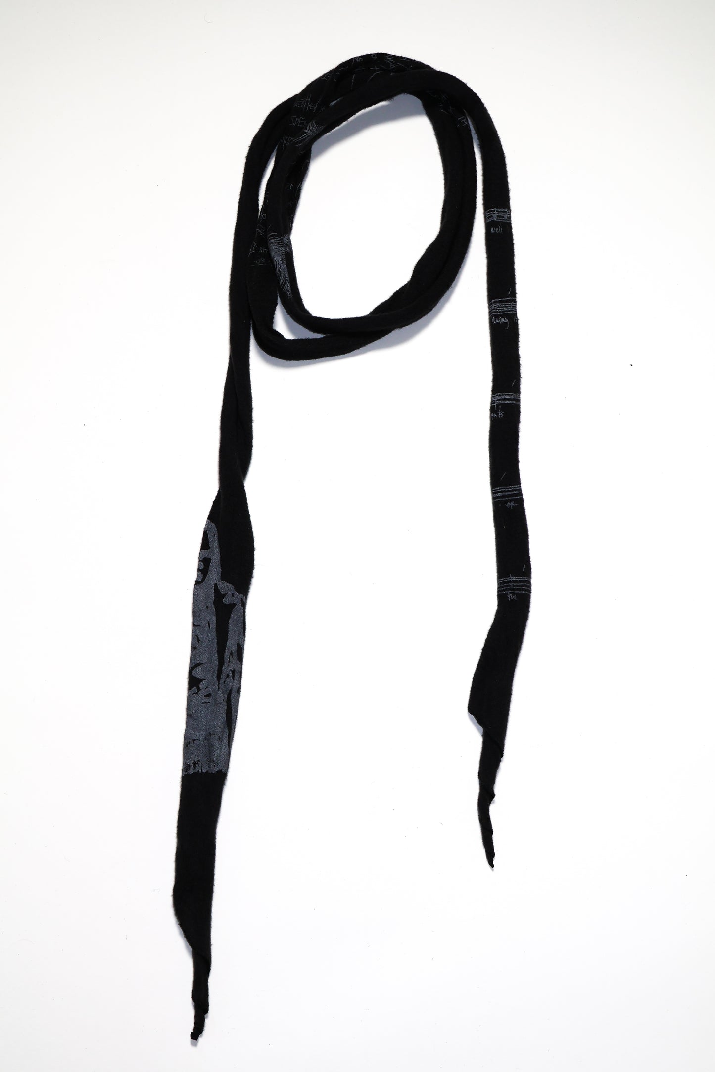 Number (N)ine SS08 Cashmere Birds Skinnny Scarf