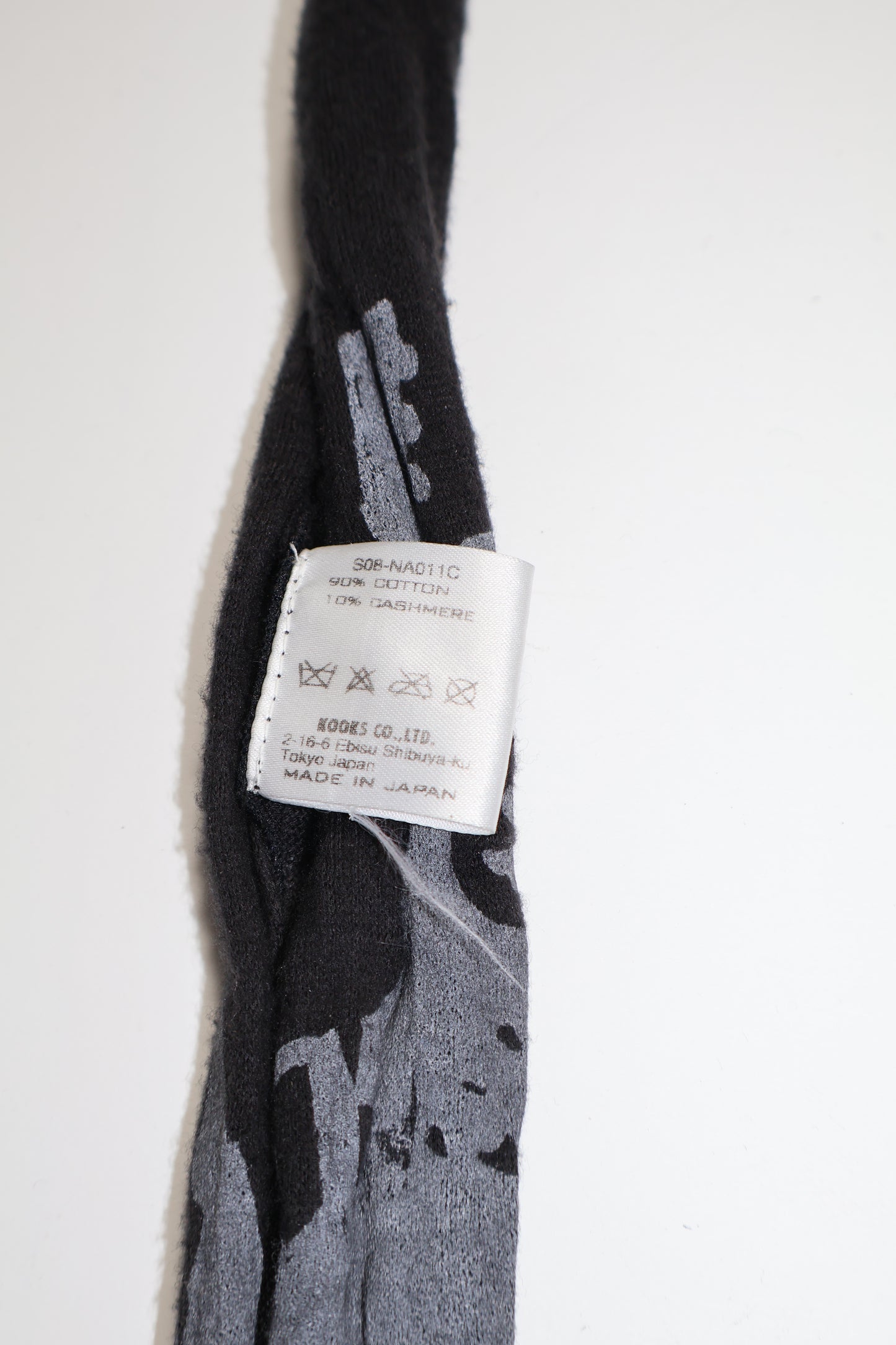 Number (N)ine SS08 Cashmere Birds Skinnny Scarf