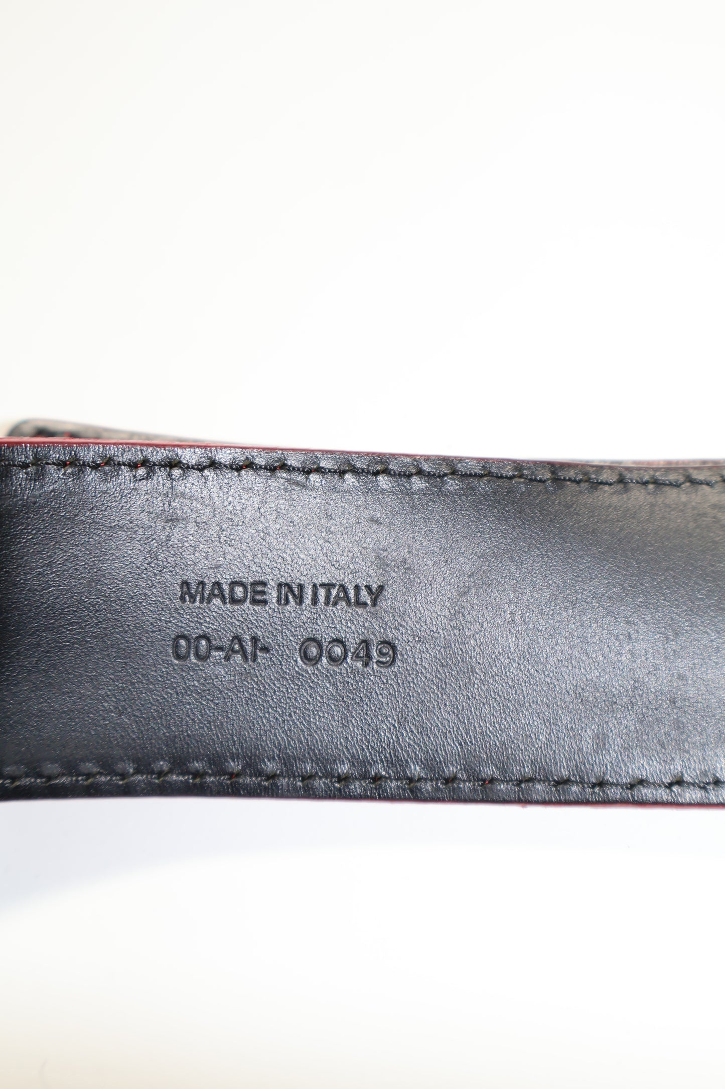 Dior Homme Red Suede D Point Belt