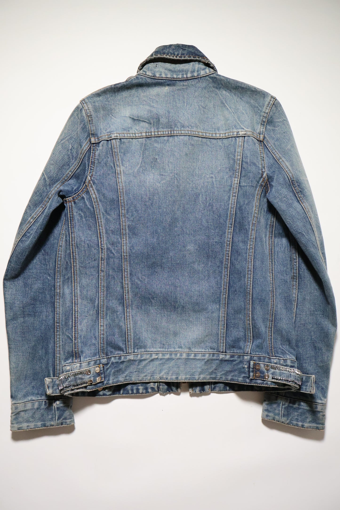 Balmain SS11 Safety Pin Denim Jacket