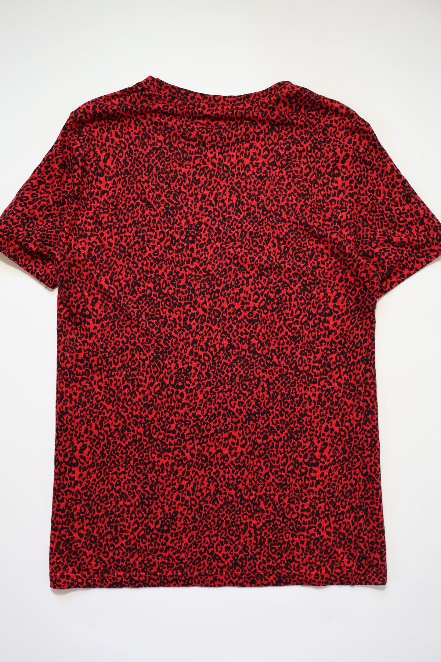 Balmain AW08 Red Leopard Print Shirt