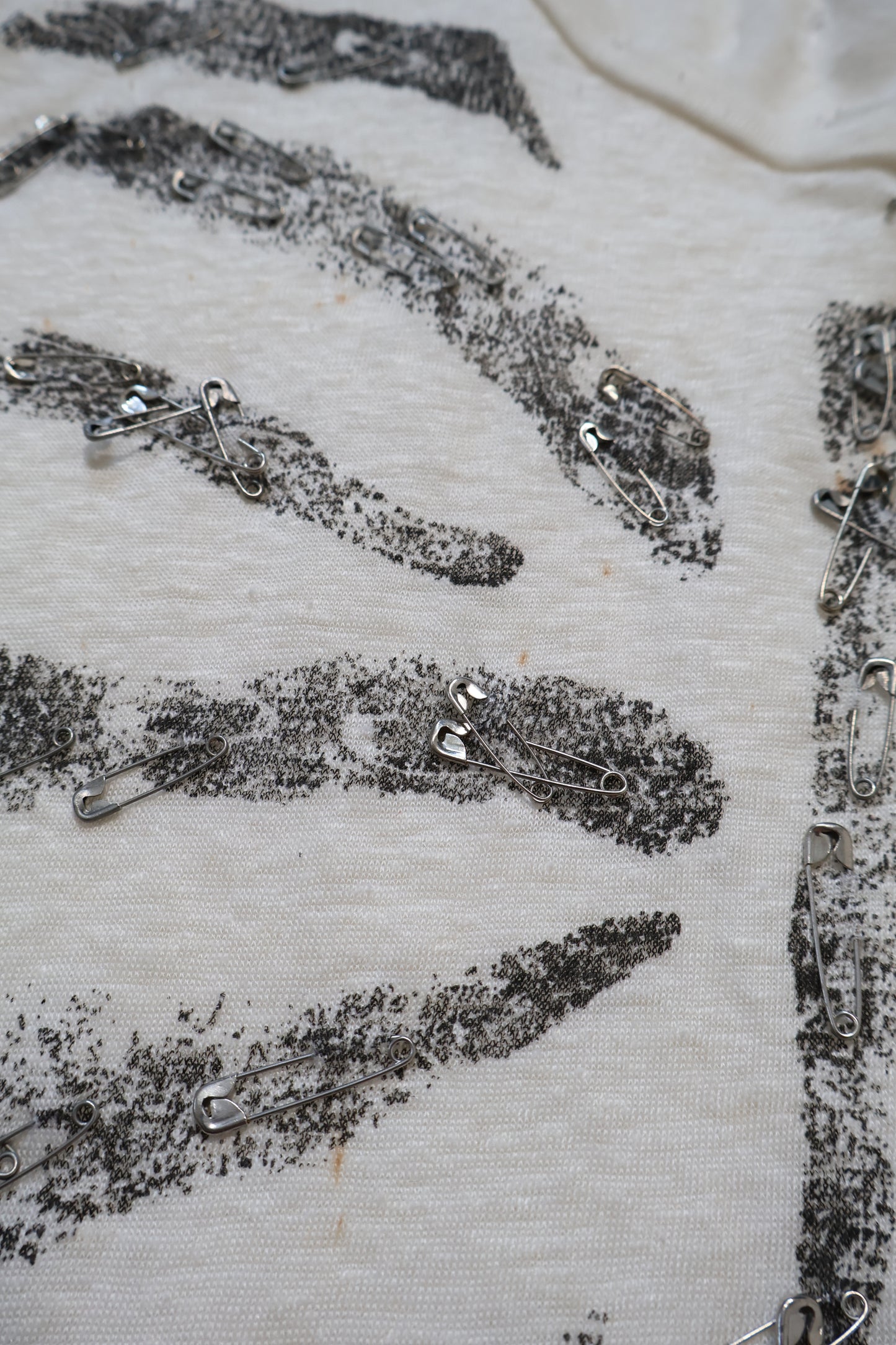 Pierre Balmain SS11 Distressed Safety Pin Shirt